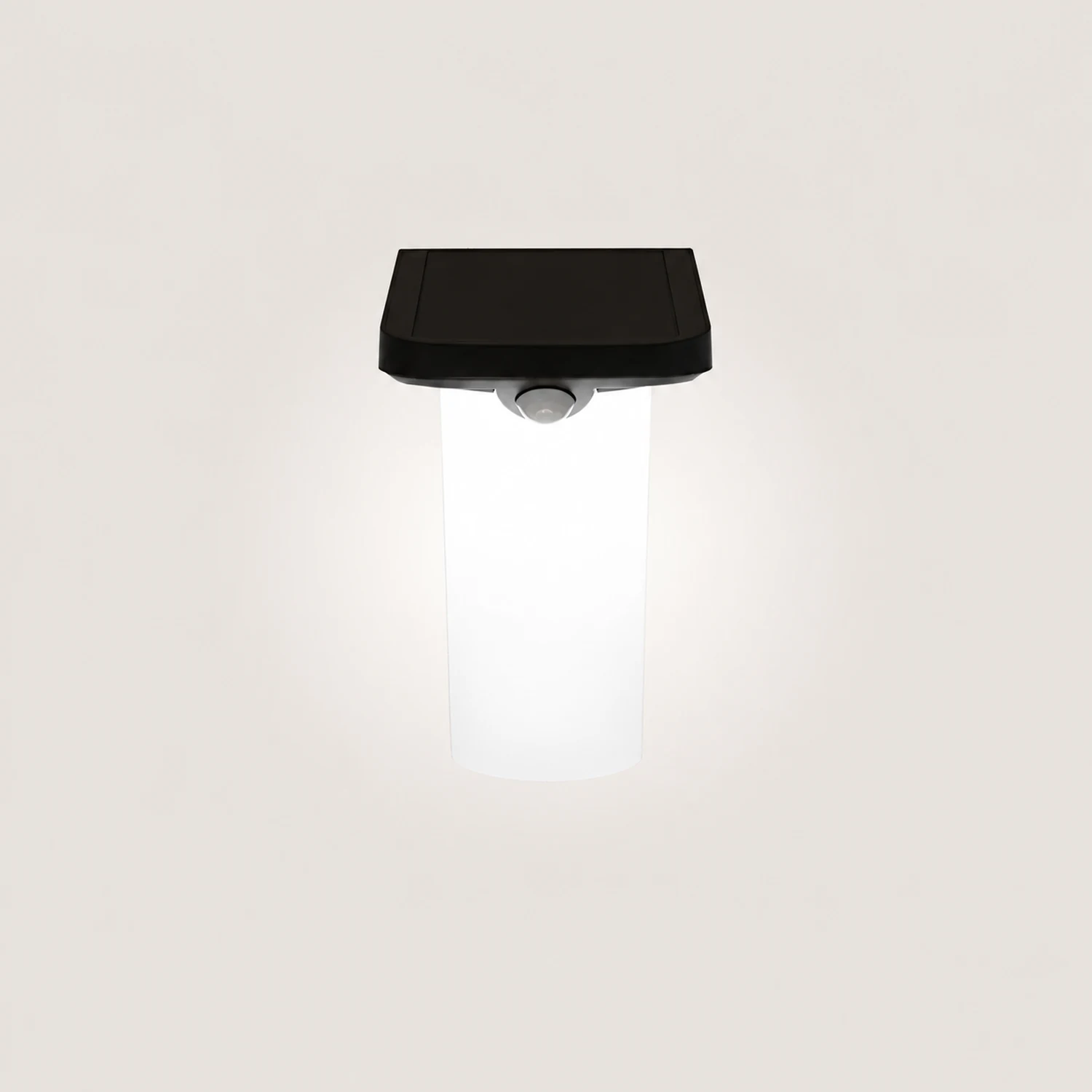 Modern LED Black Outdoor Solar Wall Lights with Motion Sensor - Lumpaz