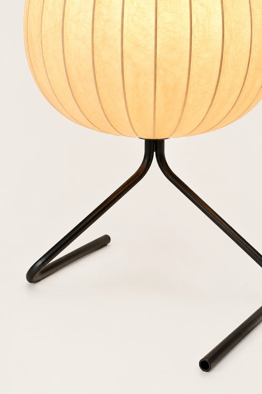Renée Floor Lamp Pear Shaped Unique Art Deco, Fabric/Metal, Living Room - Lumpaz