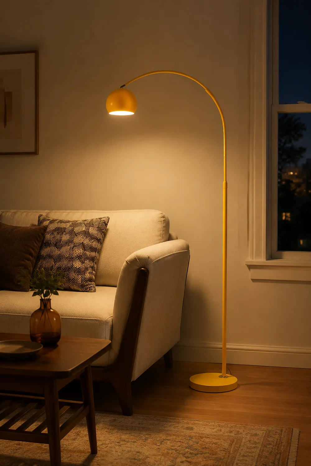 Macaron Modern Fishing 1 Light Arc Floor Lamp Metal - Lumpaz