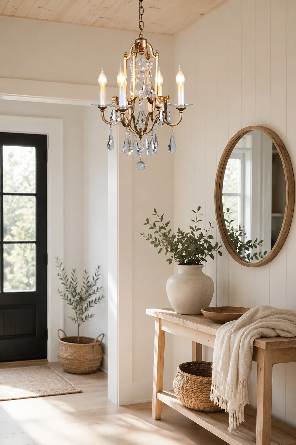 Silva Vintage Luxury Candle Crystal/Metal Chandelier, Gold - Lumpaz