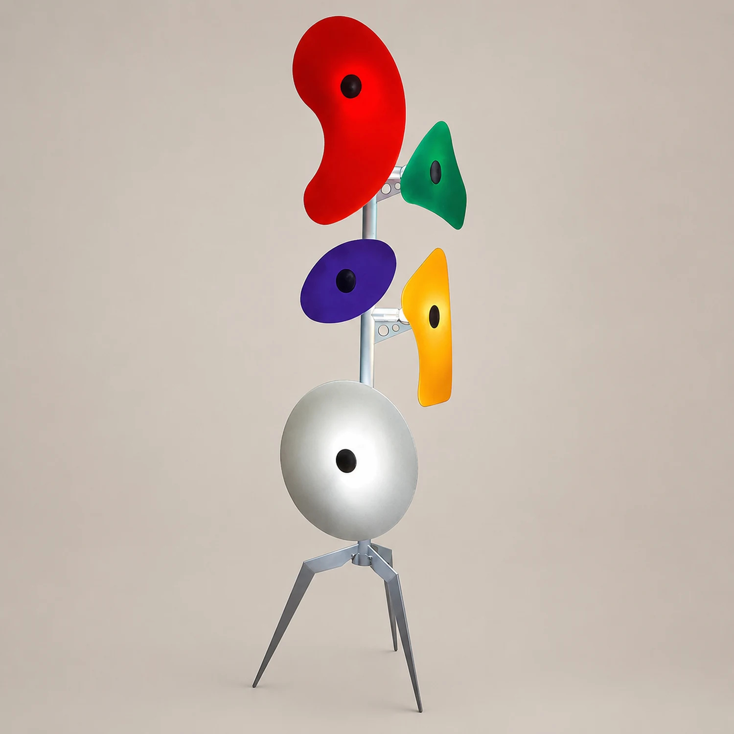 Morandi Floor Lamp Modern, ABS/Metal, Colorful, Living Room - Lumpaz