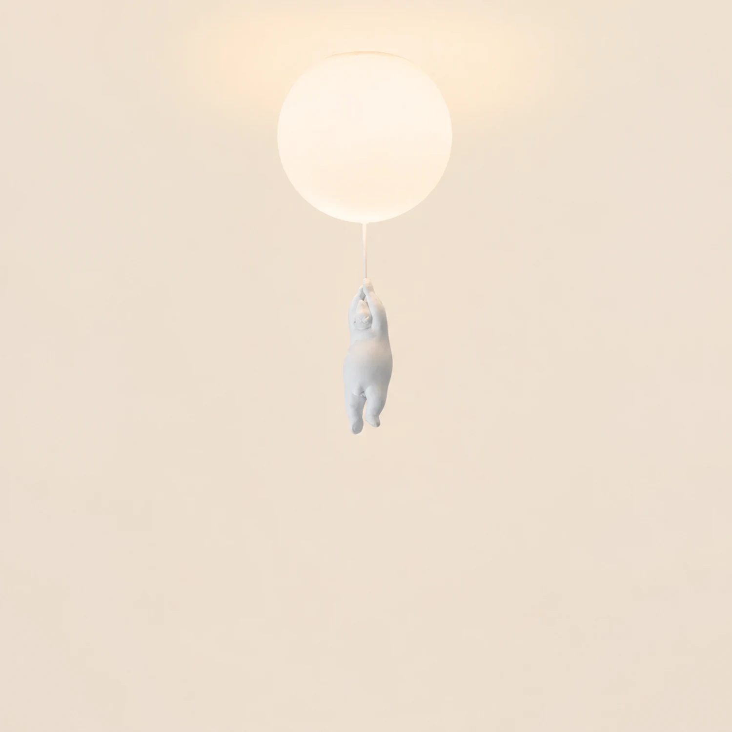 Fateh Bear Balloon LED Flush Mount Ceiling Light 3 Style White - Lumpaz