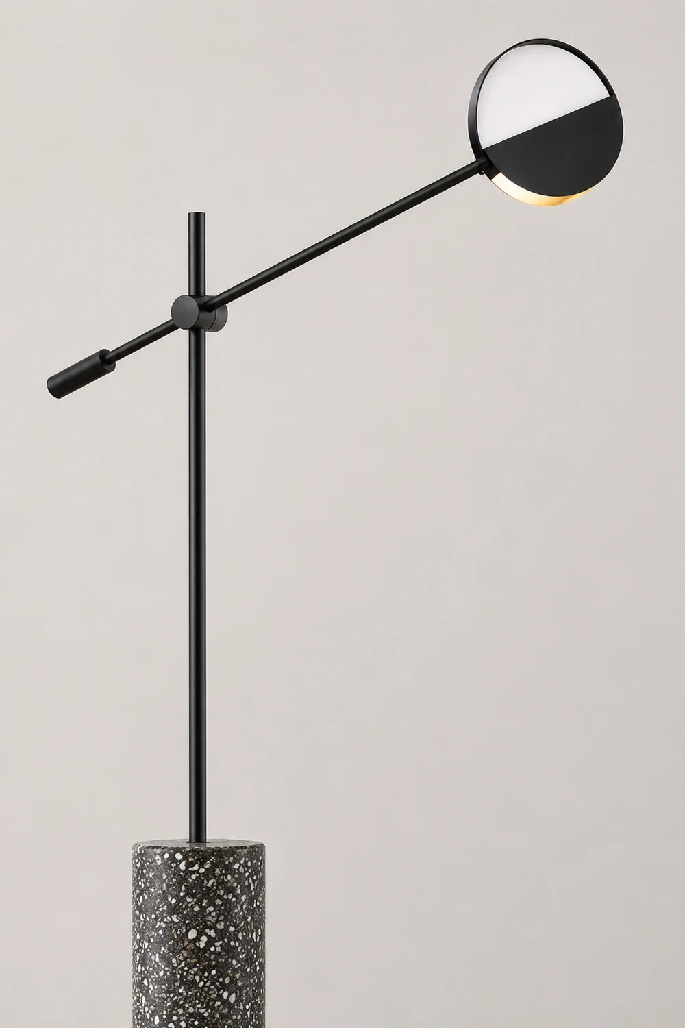 Salgado Nordic Modern Minimalist Floor Lamp, Black/Gold - Lumpaz