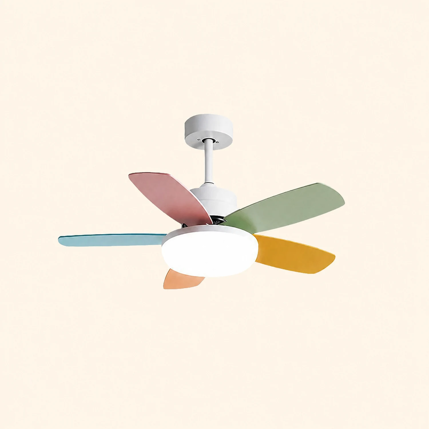 Morandi Colorful DC Ceiling Fan with Light, Summer, 42'' - Lumpaz