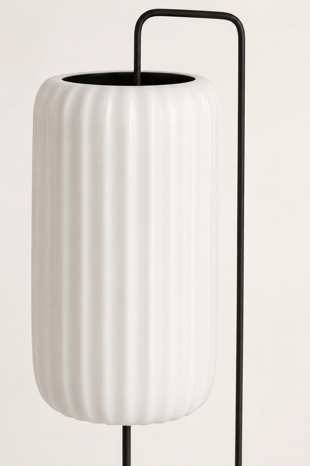 Renée Minimalist Column Fabric Metal Floor Lamp, Bedroom - Lumpaz