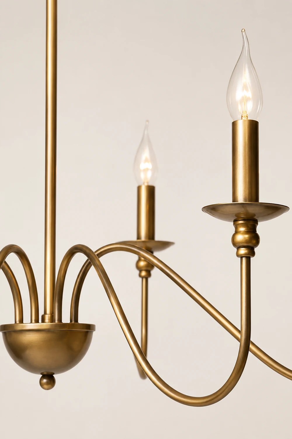 Silva Retro Vintage Candle Metal Chandelier, Black/Gold - Lumpaz