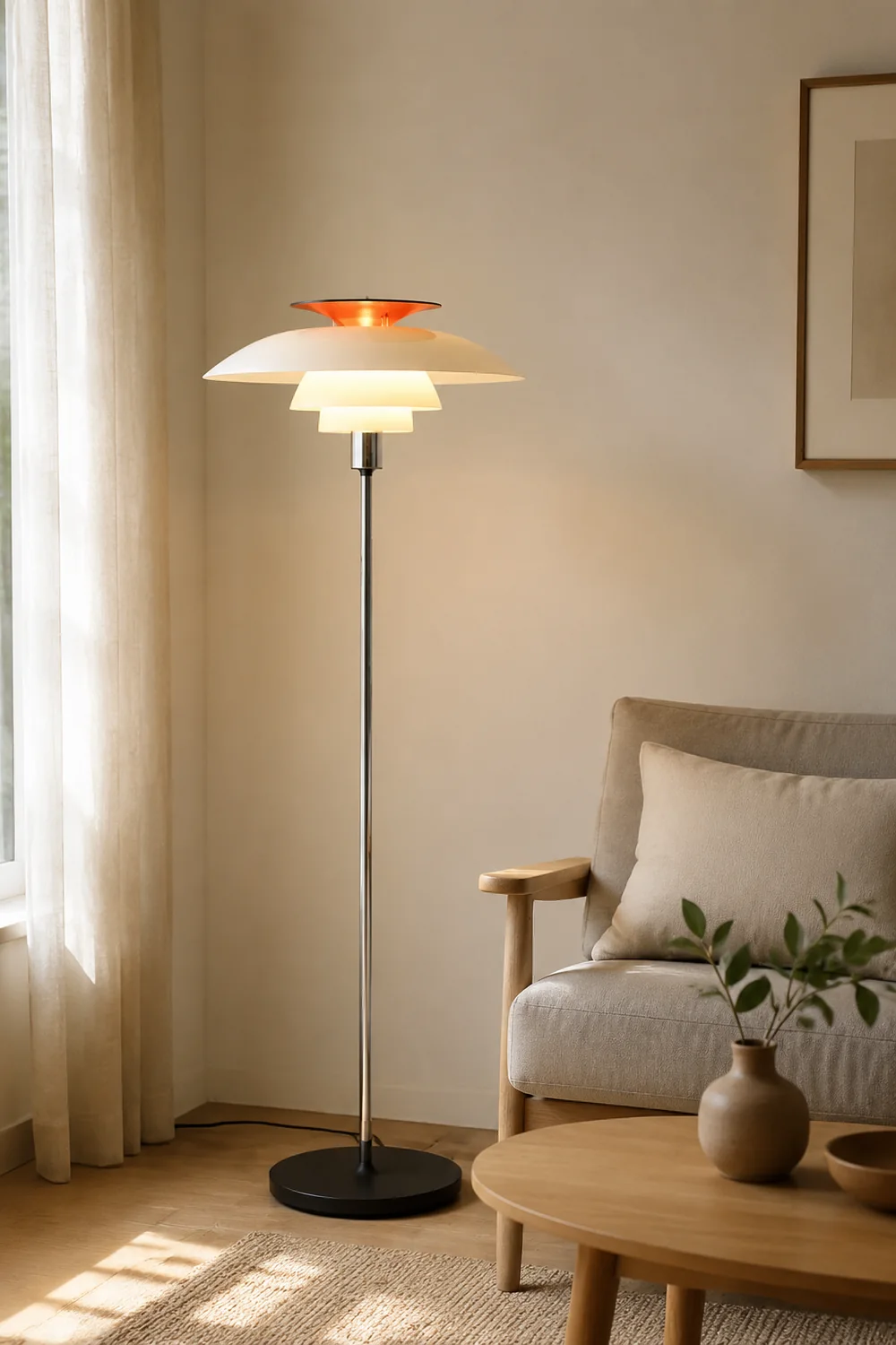 Salgado Modern Flying Saucer Metal Acrylic Floor Lamp - Lumpaz
