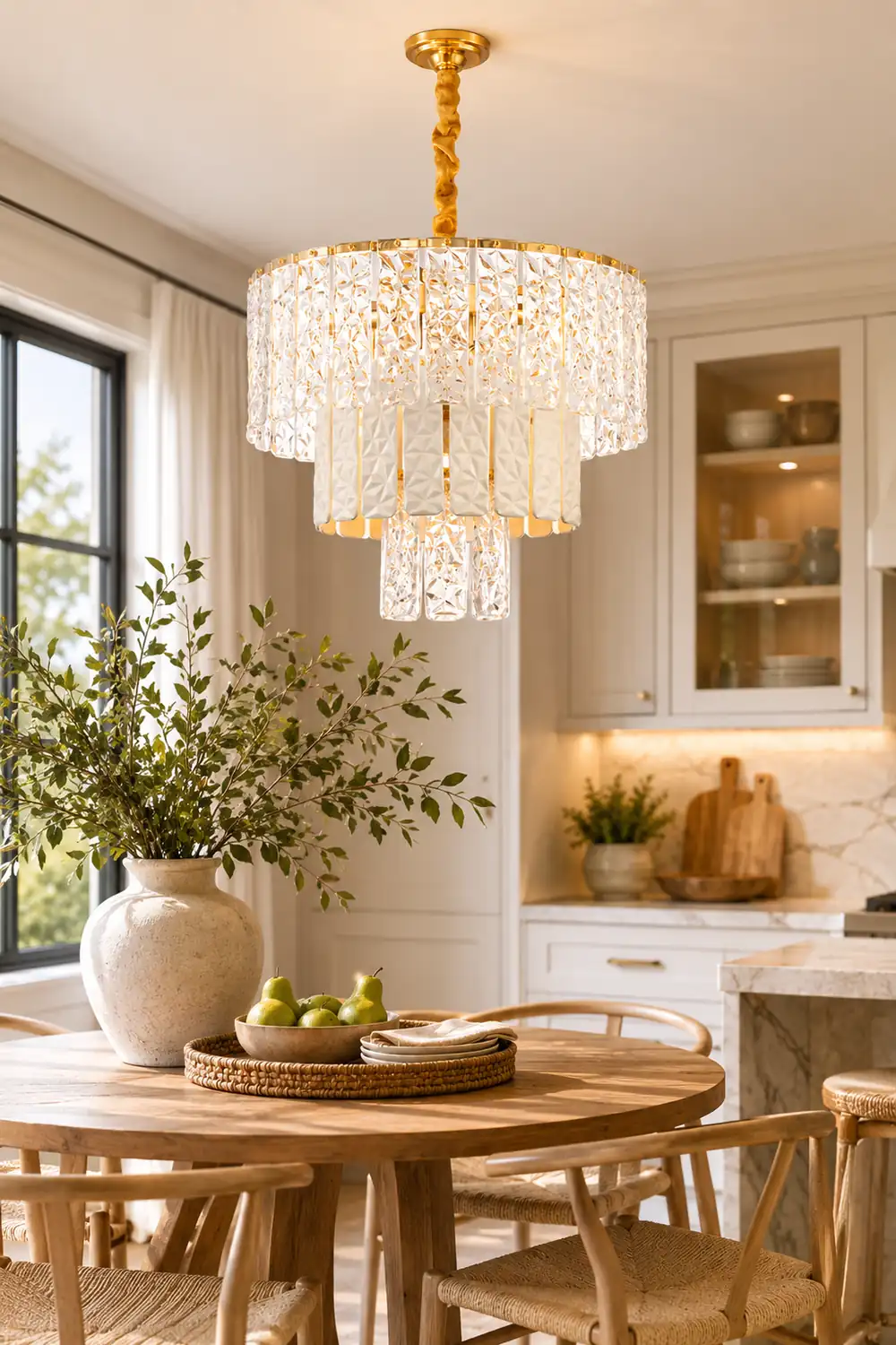 Marilyn Modern Linear Metal Pendant Light Black Living Room - Lumpaz