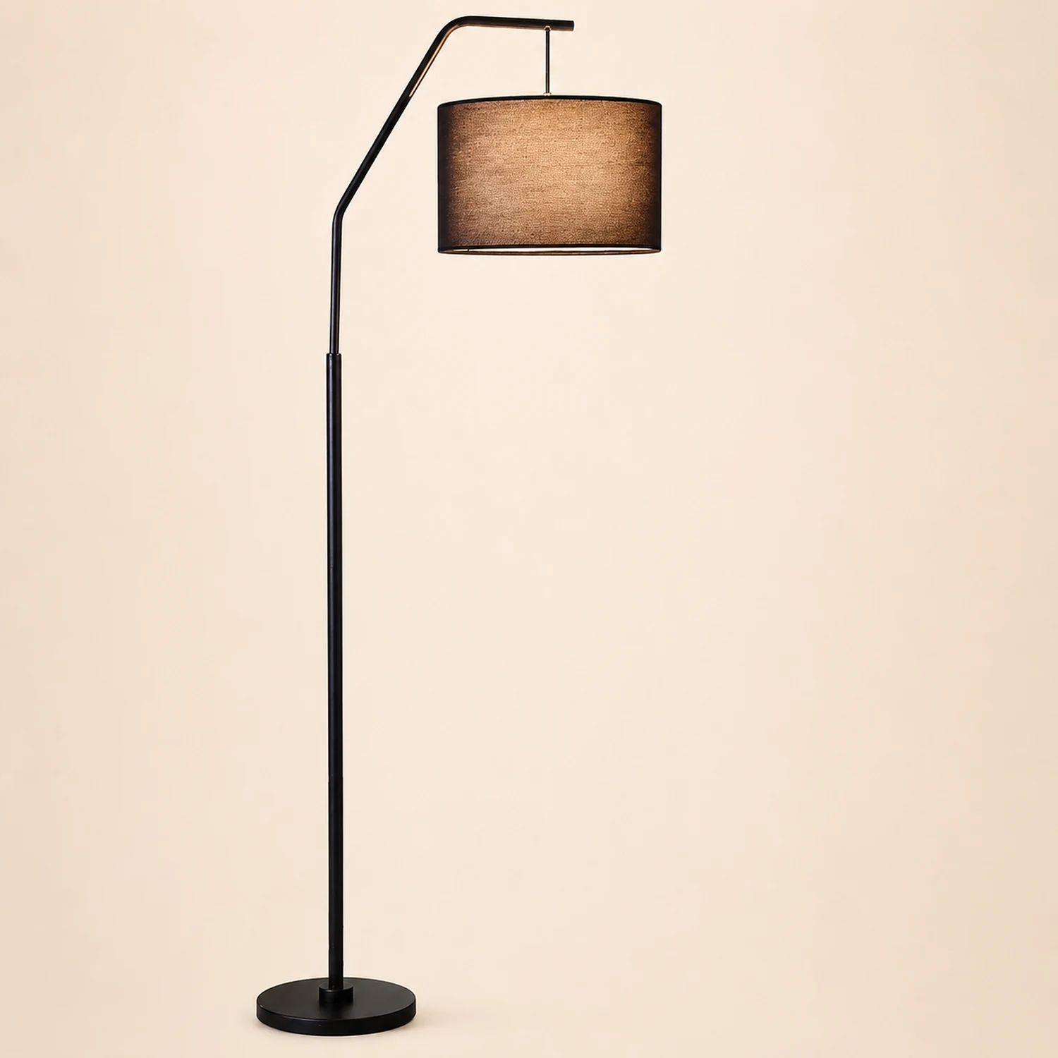 Eryn Cylinder Shape Floor Lamp, Over Arching Floor Lamp, Unique - Lumpaz