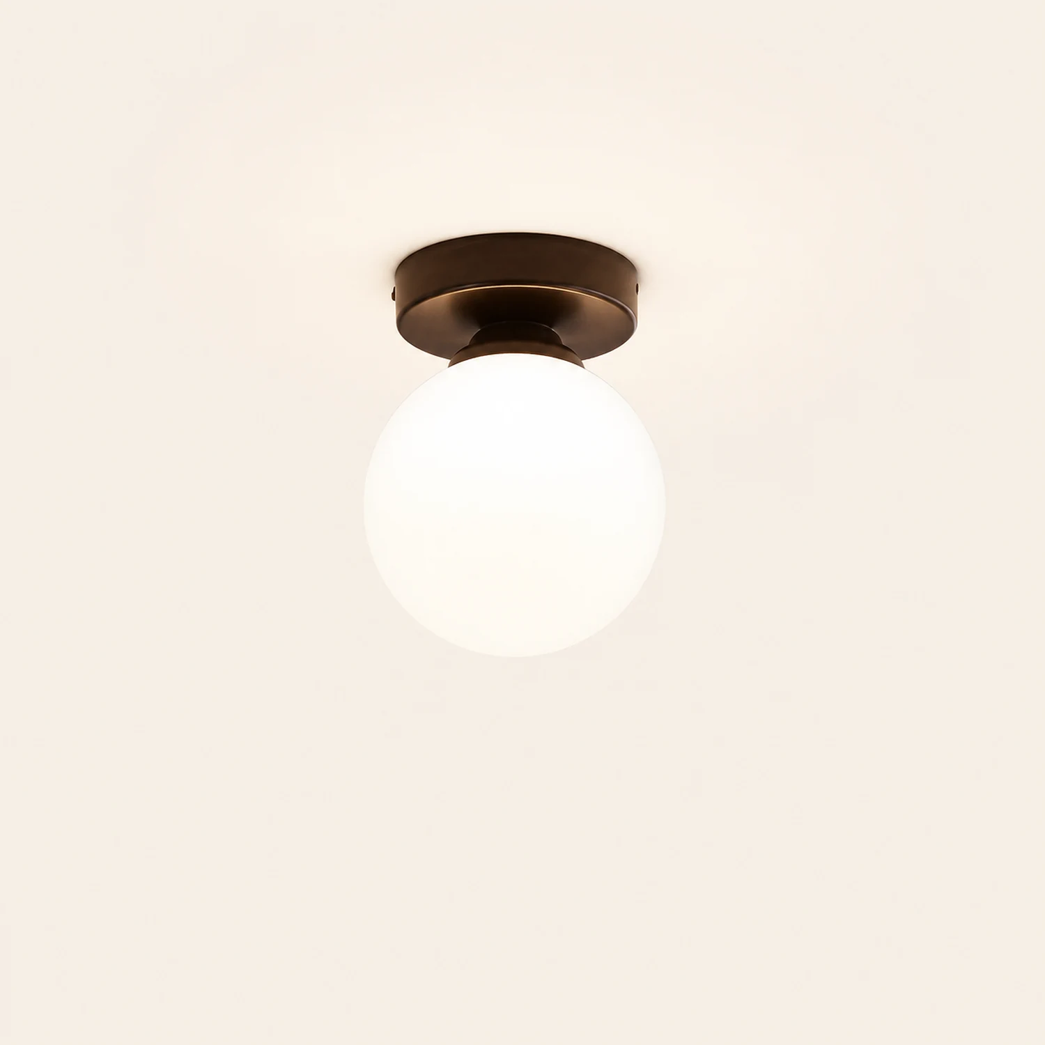 Valentina Modern Art Deco Clear Globe Flush Mount Ceiling Light - Lumpaz