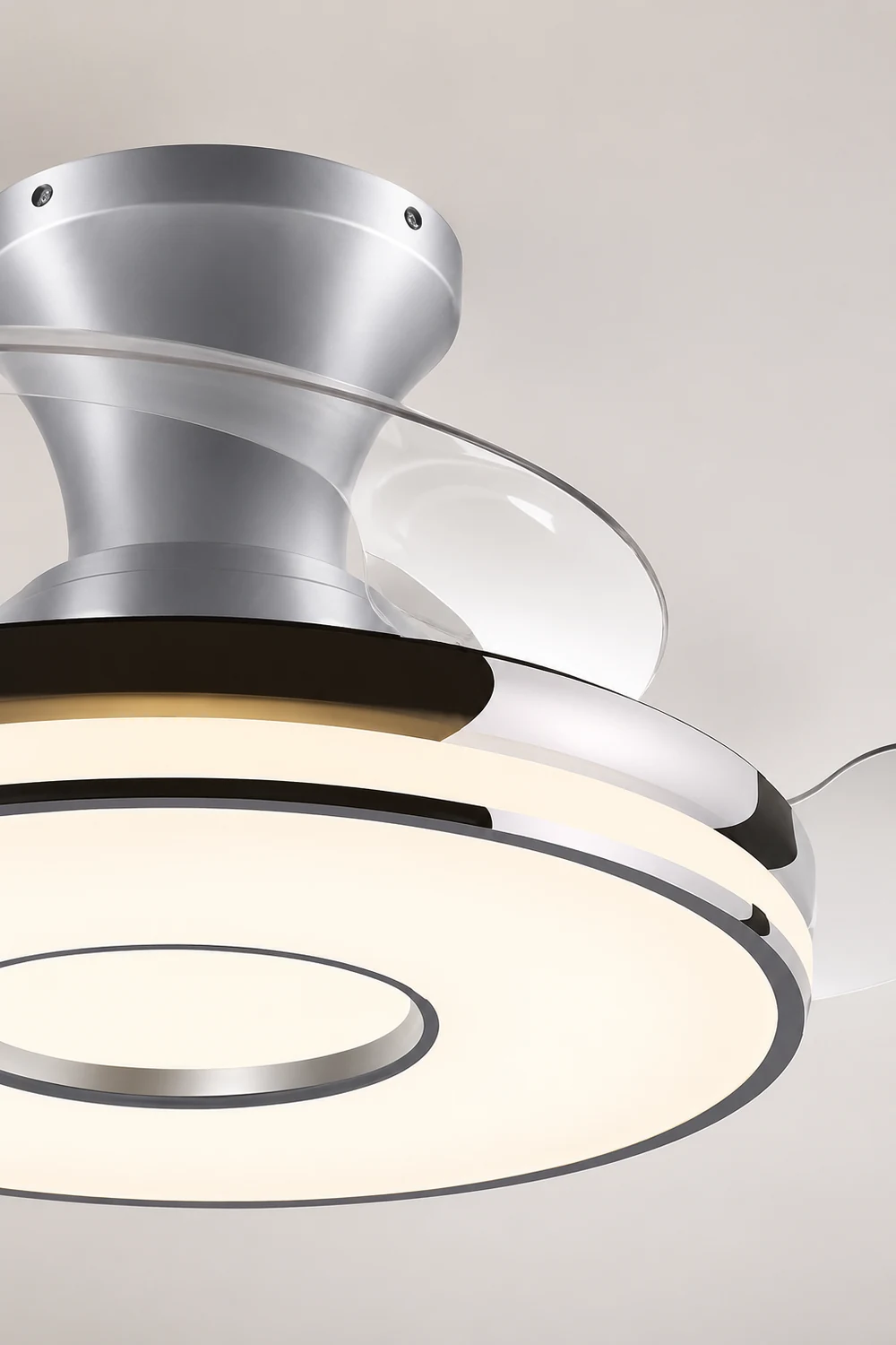 Quinn Ceiling Fan with Light, 2 Color, L 35.8"/42.5"/48" - Lumpaz