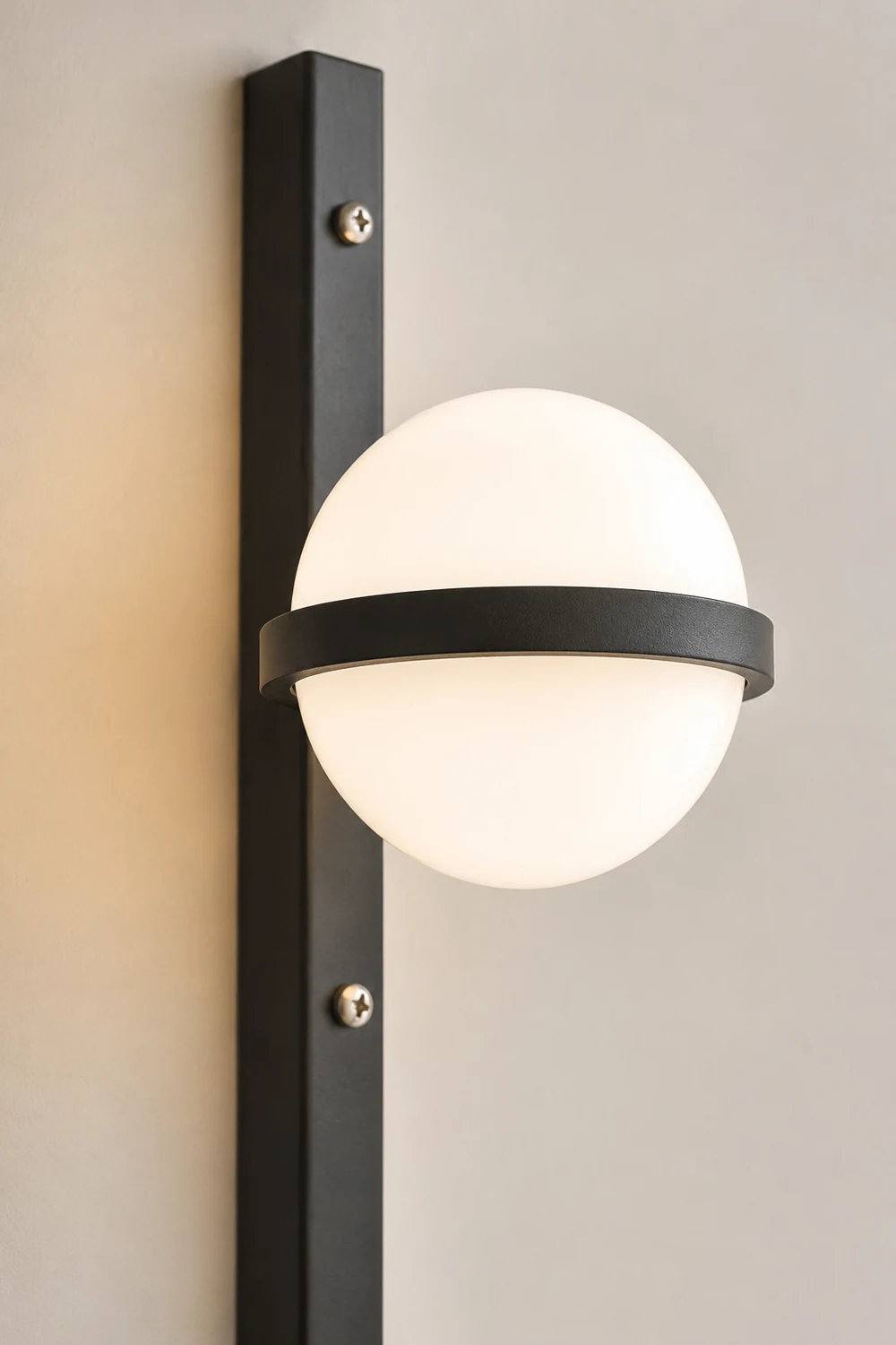 Creative Flowerpot Ball Waterproof LED Black Modern Outdoor Wall Light - Lumpaz