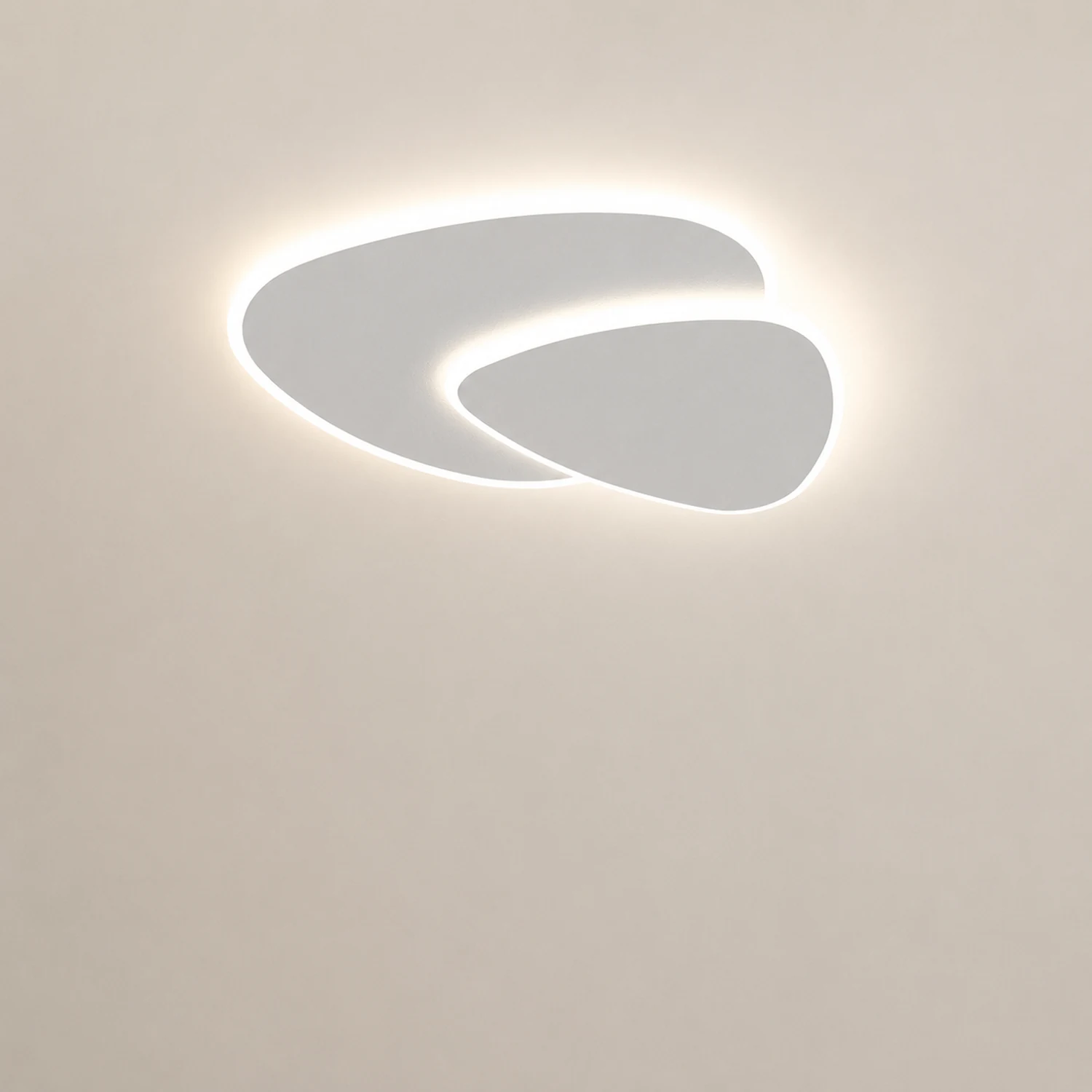 Quinn Designer Geometric Metal/Acrylic Flush Mount Ceiling Light White - Lumpaz
