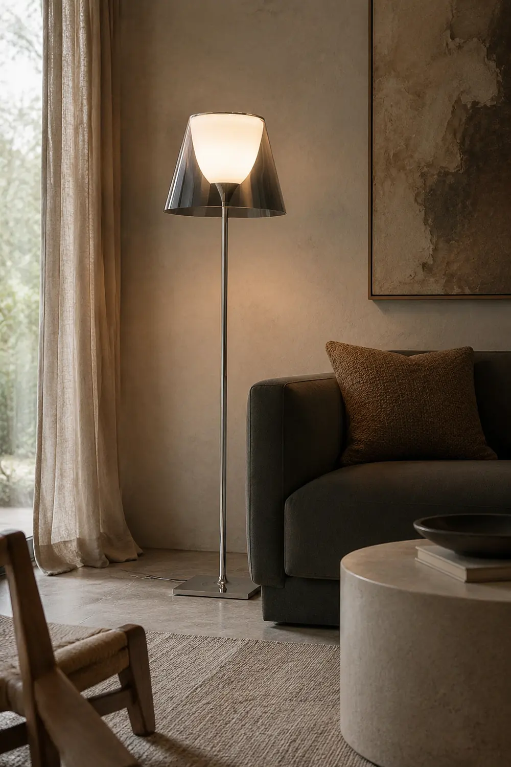 Eryn Dome Modern Metal Floor Lamp - Lumpaz