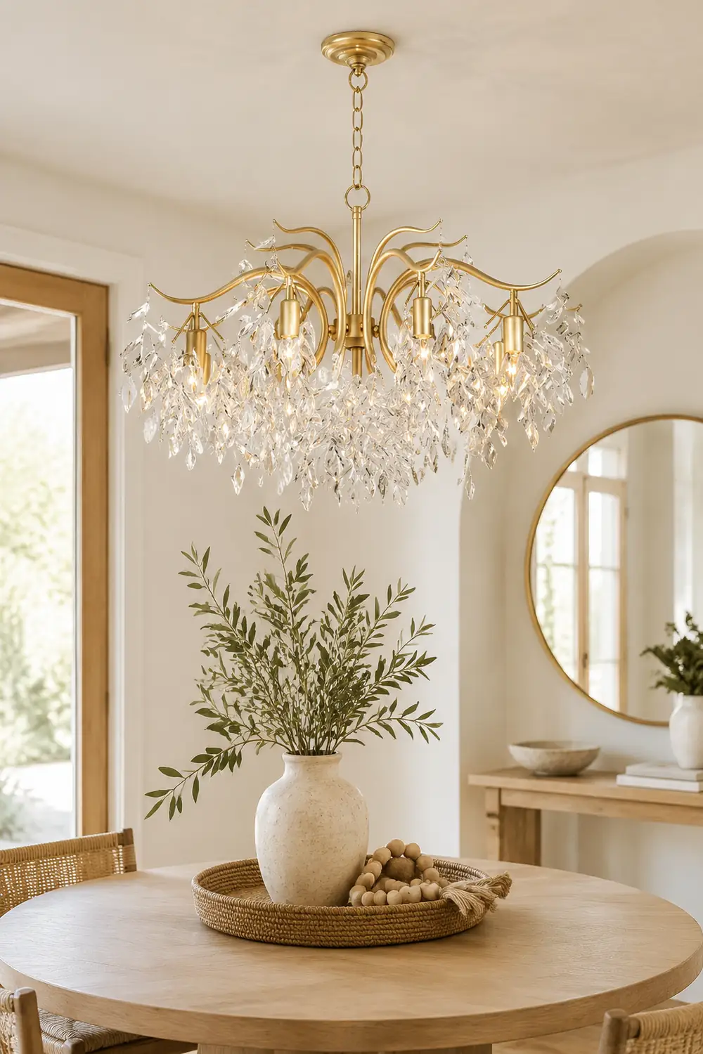 Marilyn Modern Crystal Metal Luxury Chandelier Black Gold Living Room - Lumpaz