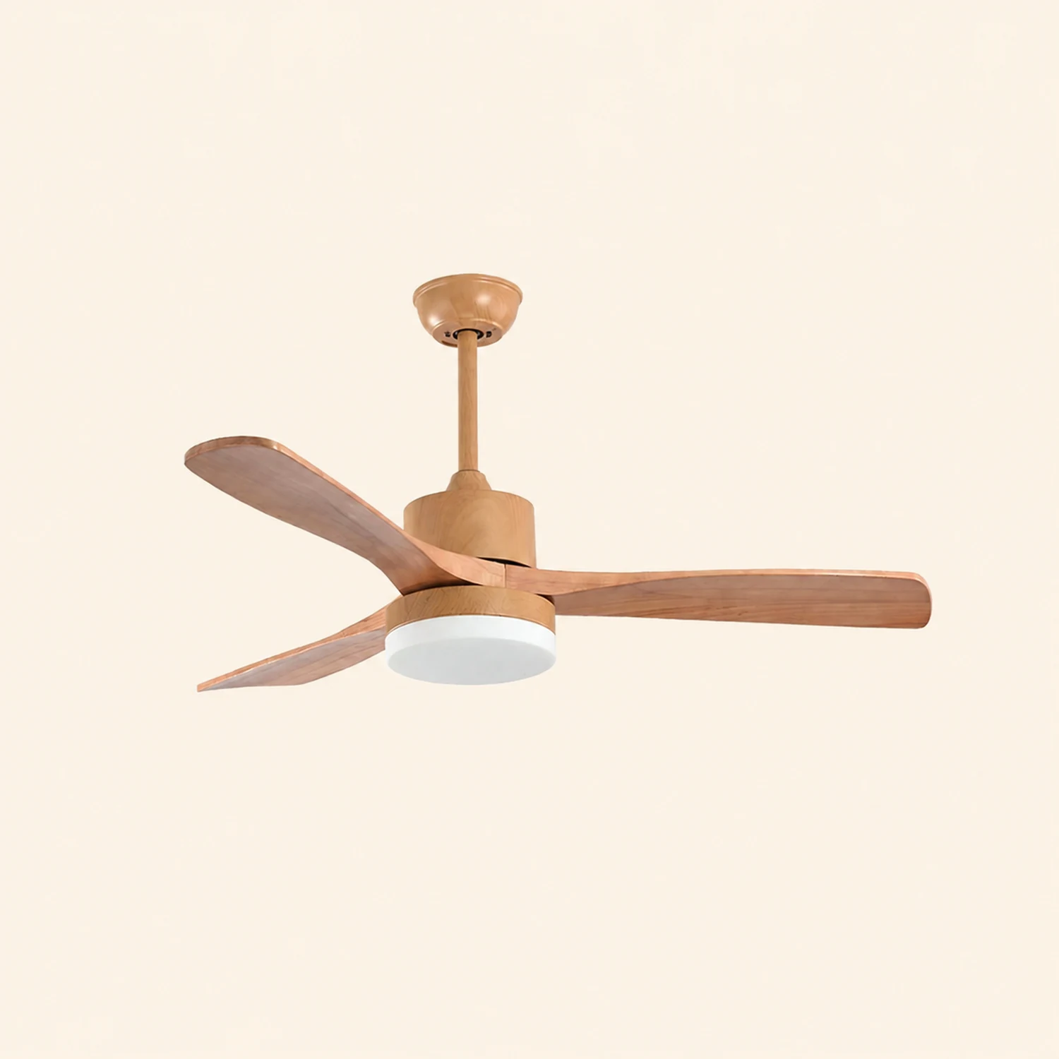 Ozawa Wooden Ceiling Fan Light, DIA 52'' - Lumpaz