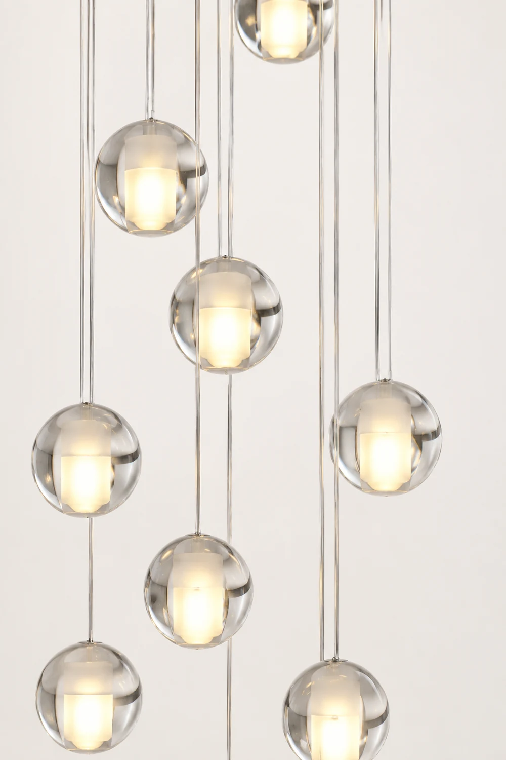 Hailie Modern Multi Clean Globe Pendant Light, Foyer - Lumpaz