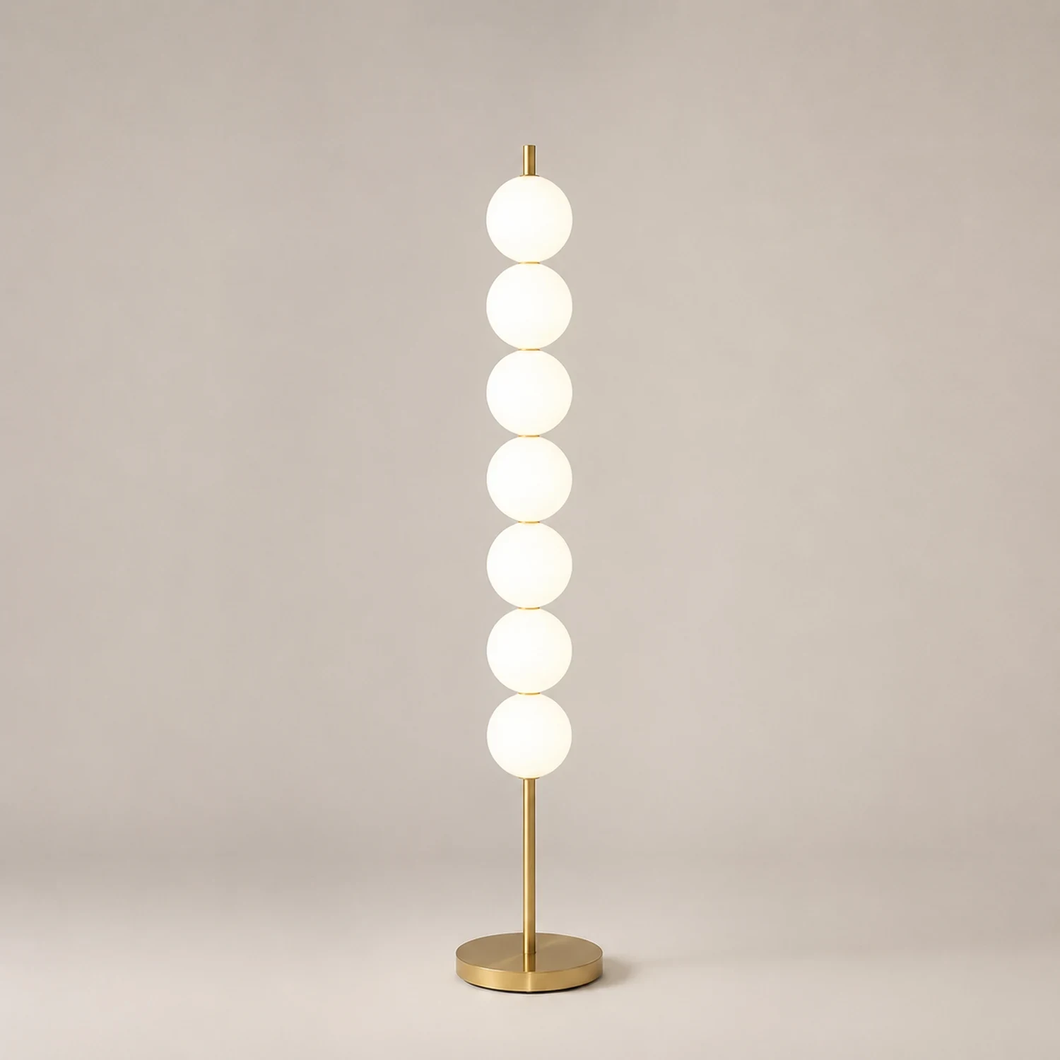 Valentina Modern Candy Acrylic/etal Floor Lamp, Brass - Lumpaz