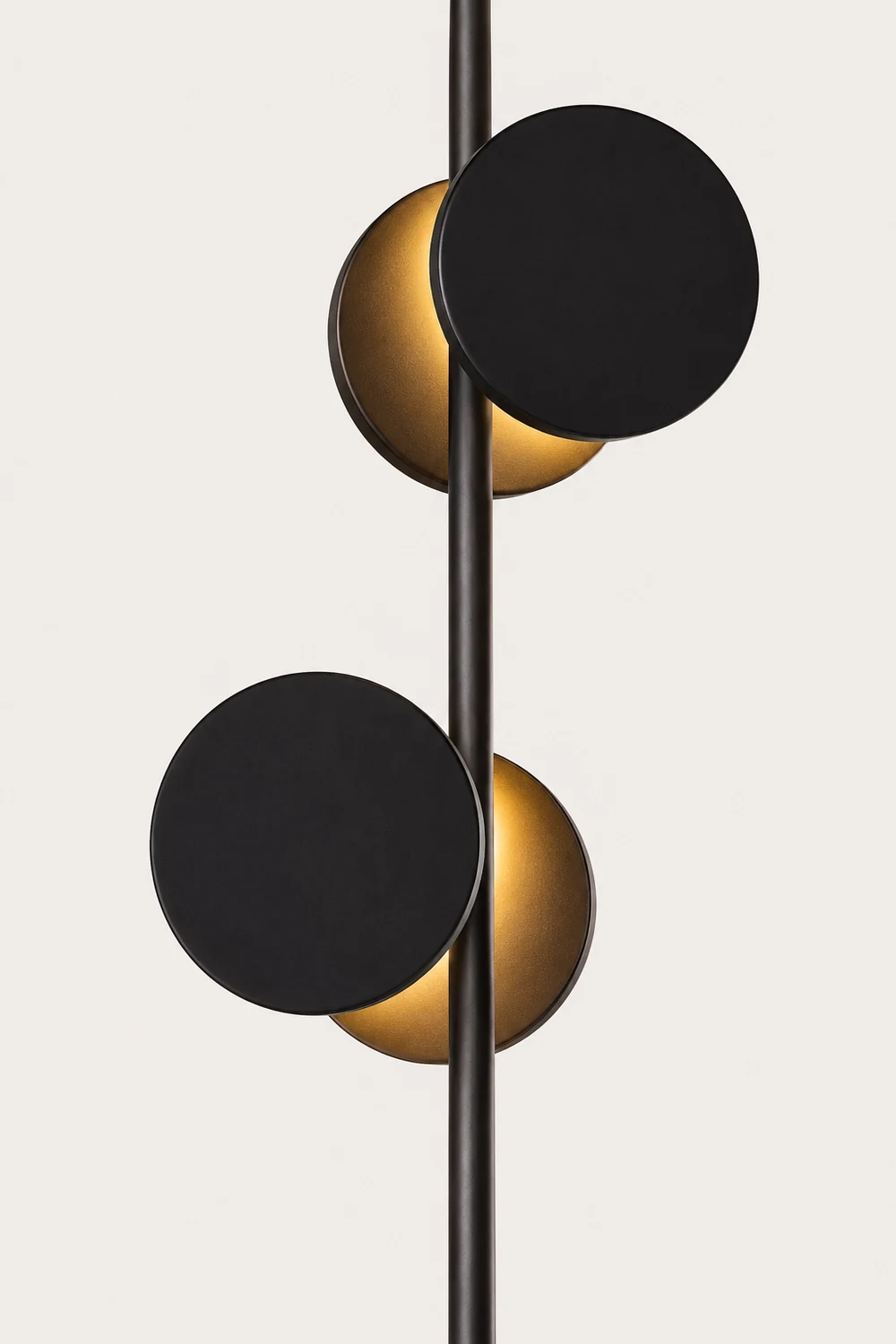 Salgado Nordic Round Metal 2 Bulb Floor Lamp Living Room - Lumpaz