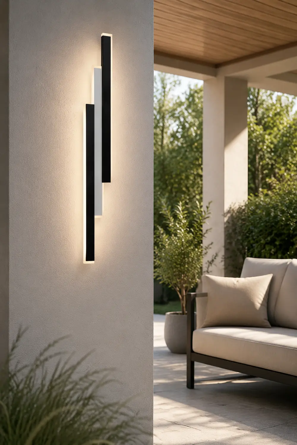 Long Strip LED Modern Outdoor Wall Sconce Lighting - Lumpaz