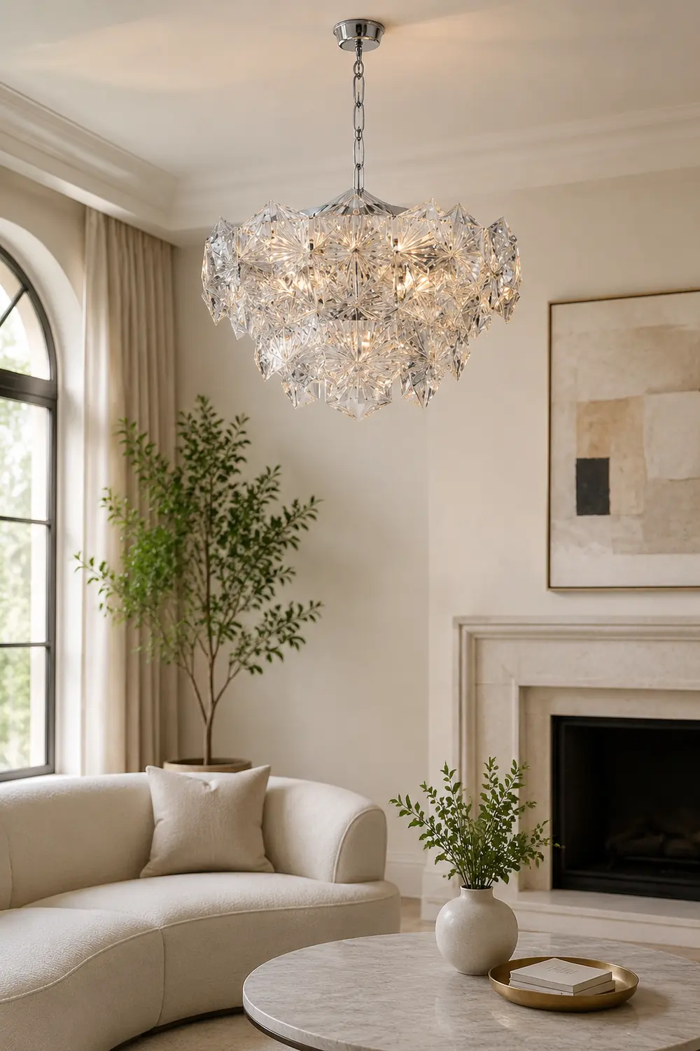 Marilyn Luxury Crystal Pendant Light for Living Room - Lumpaz