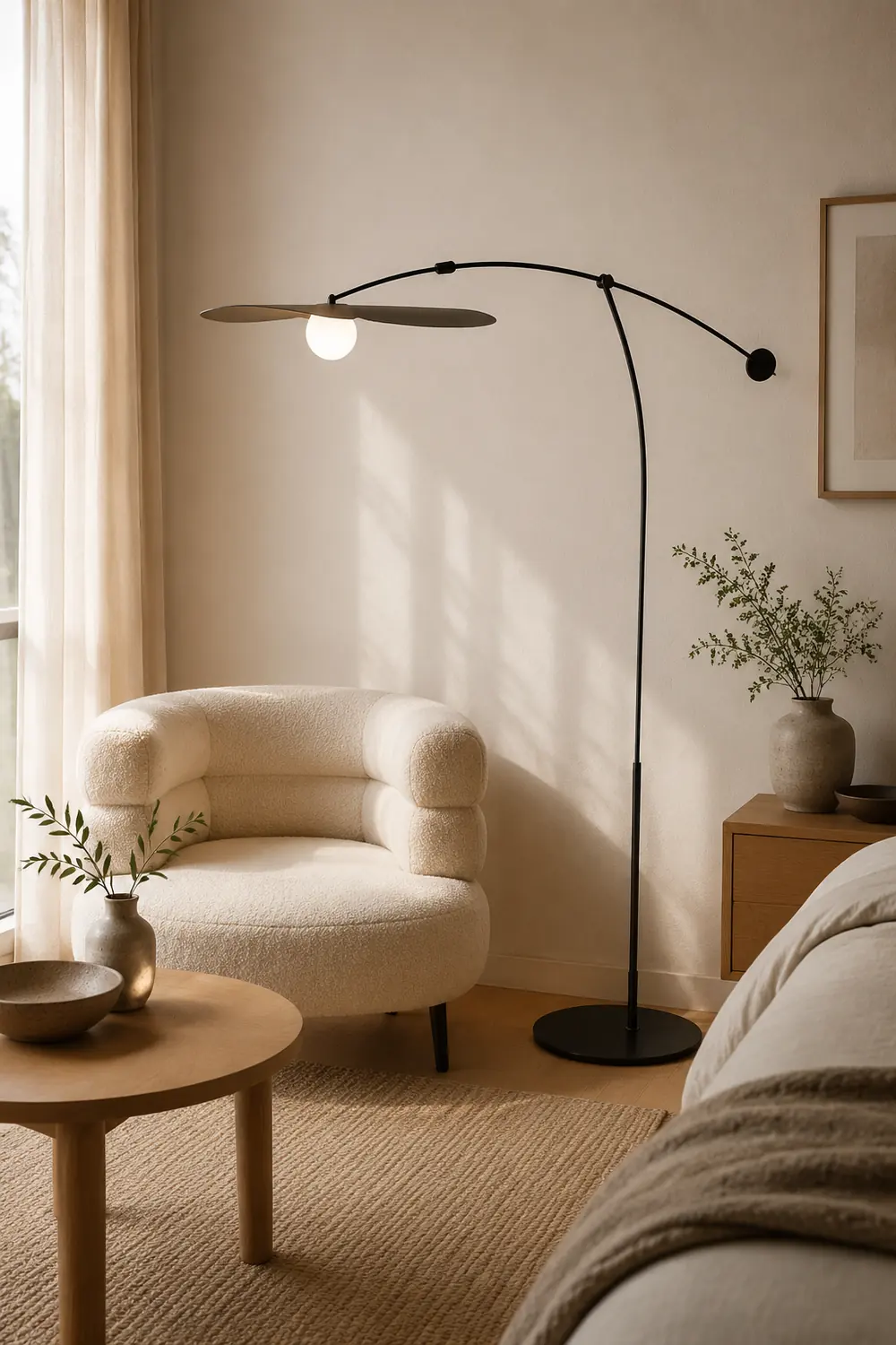 Carins Modern Bowl Linear Metal Glass Floor Lamp,Black /Gold - Lumpaz