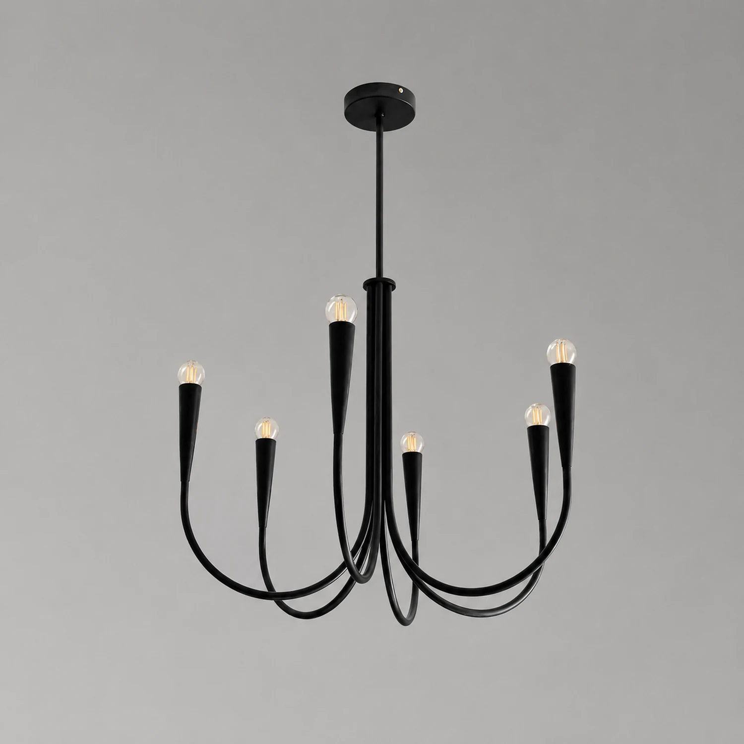 Hailie Modern Minimalist Chandelier Dinning Room, Black/Gold - Lumpaz