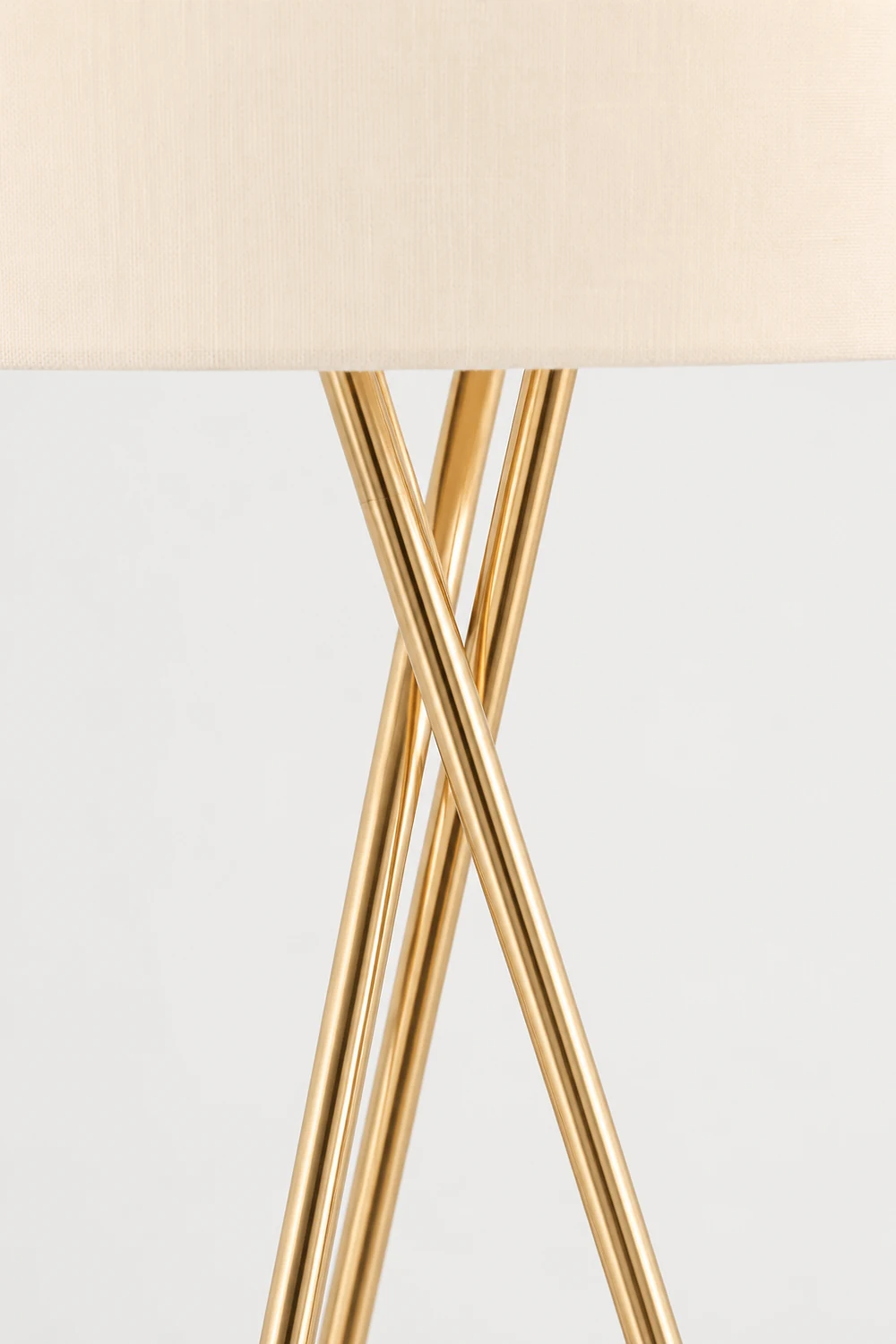 Baines Modern Tripod Floor & Table Lamp, Fabric - Lumpaz