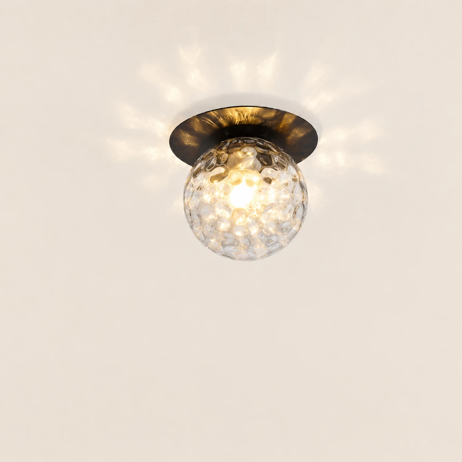 Valentina Flush Mount Ceiling Light, Black/Brass/Gold/Silver - Lumpaz