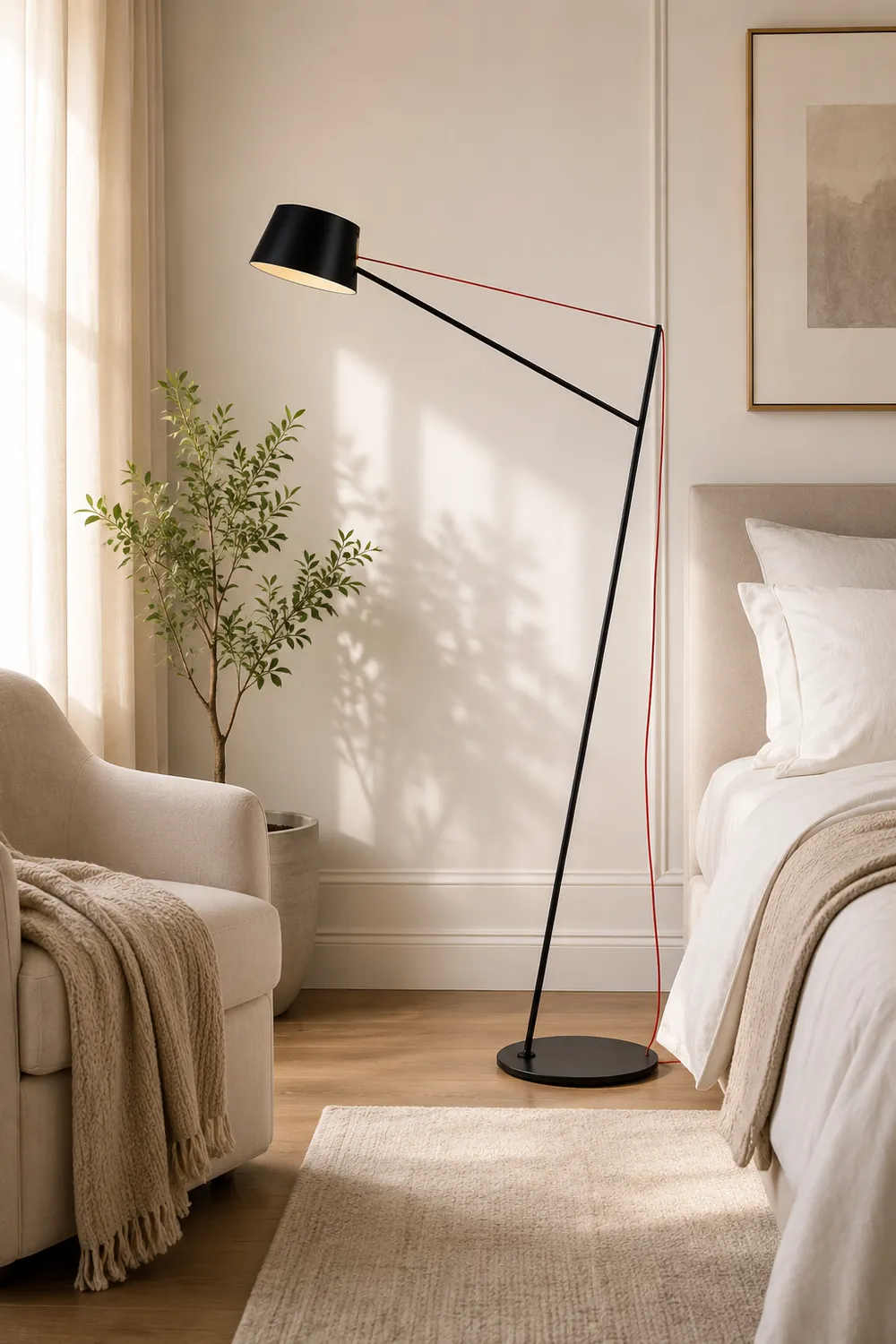 Salgado Modern Arc Linear Metal Floor Lamp, Black复制 - Lumpaz