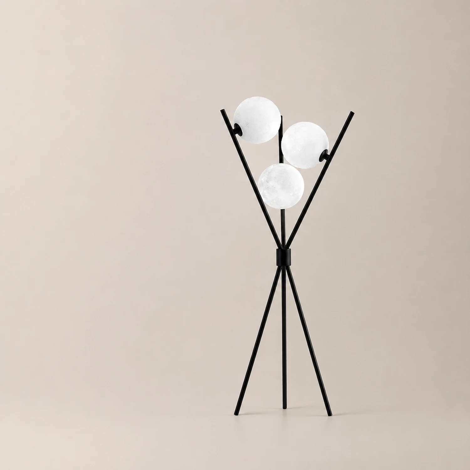 Valentina Tripod Floor Lamp/Table Lamp, Metal/Acrylic - Lumpaz