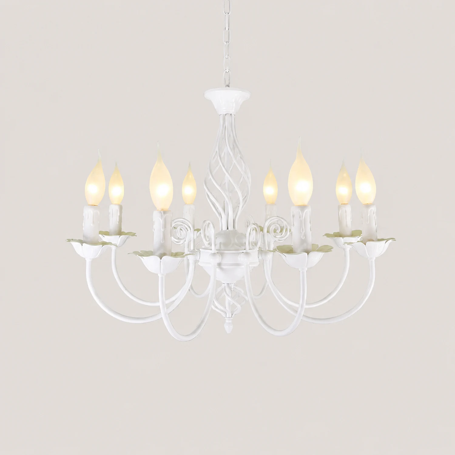 Silva Pendant Light Candle Retro, Metal/Glass, Black/White, Restaurant - Lumpaz