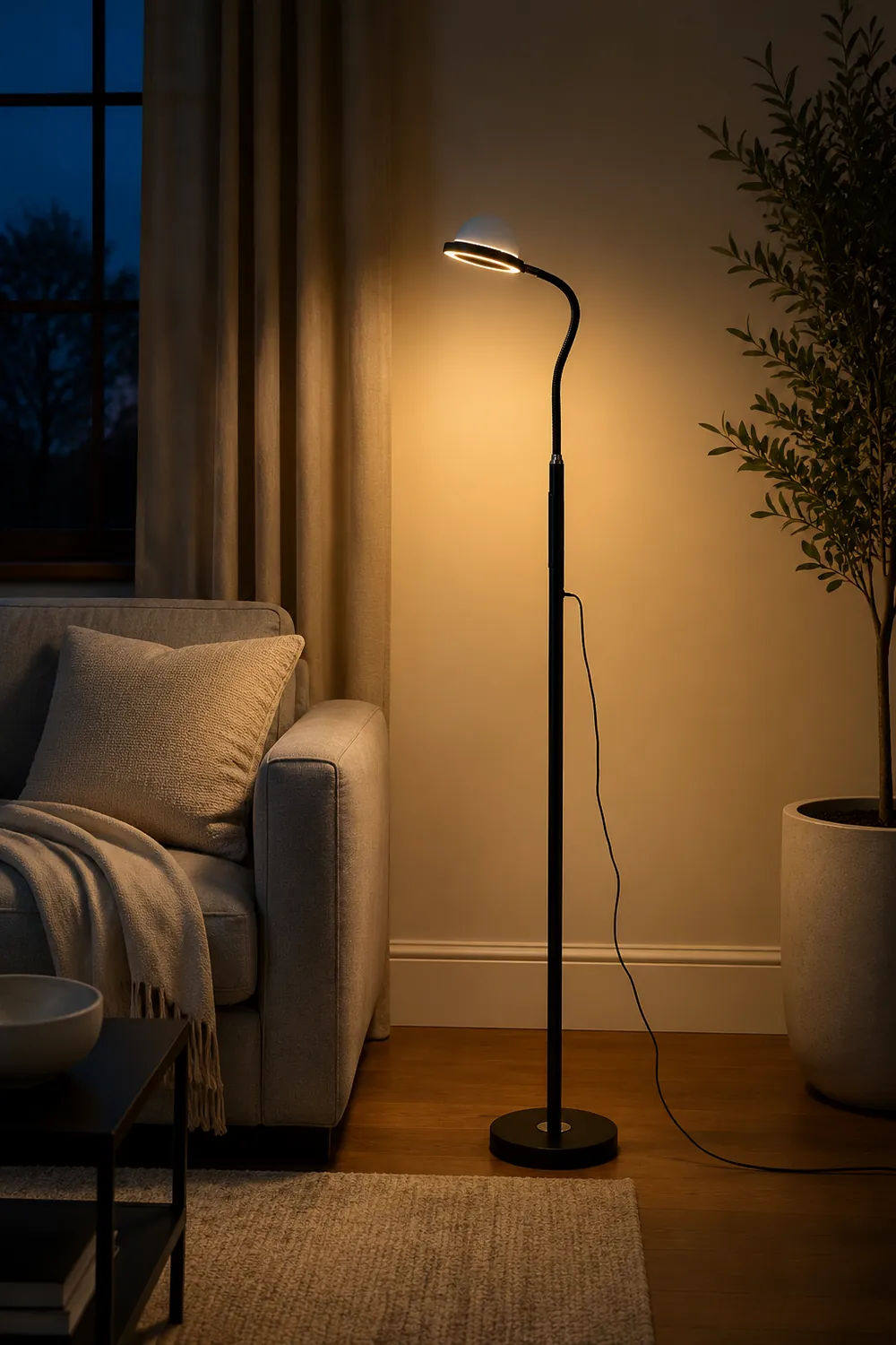 Eryn Modern Globe Metal Acrylic Floor Lamp - Lumpaz