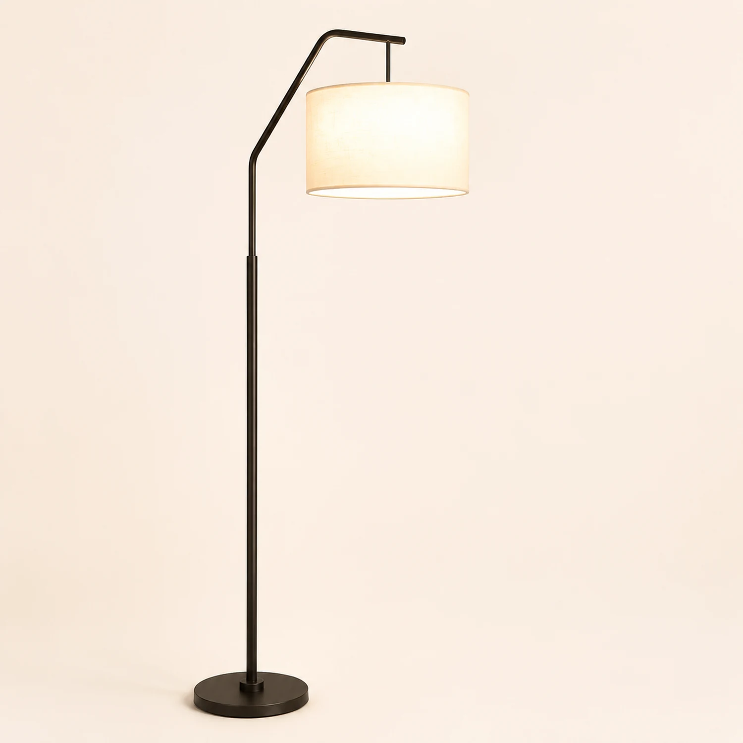 Eryn Cylinder Shape Floor Lamp, Over Arching Floor Lamp, Unique - Lumpaz