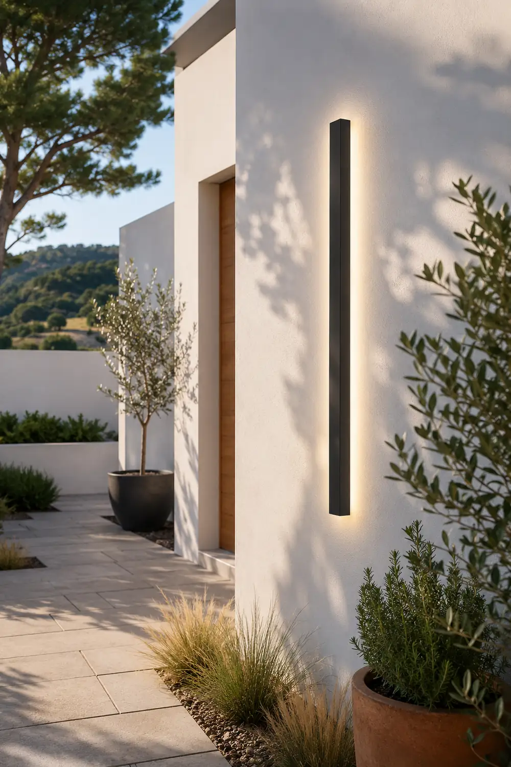 Black Friday Clearance Black Long Strip Outdoor Wall Lights Outdoor LED Lighting - Lumpaz