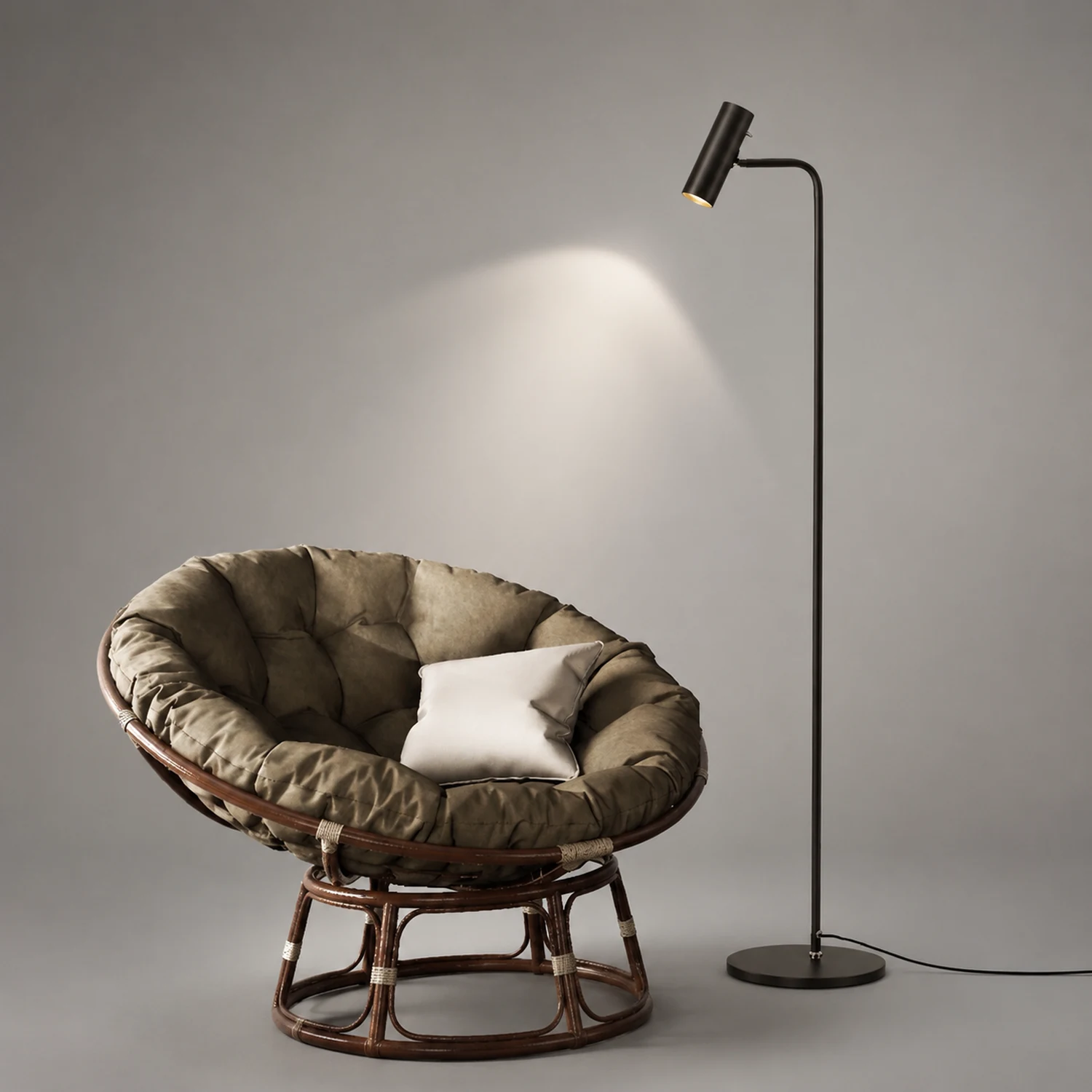 Freja Floor Lamp Vertical Modern/Minimalist, Metal, Multi-Color, Bedroom - Lumpaz