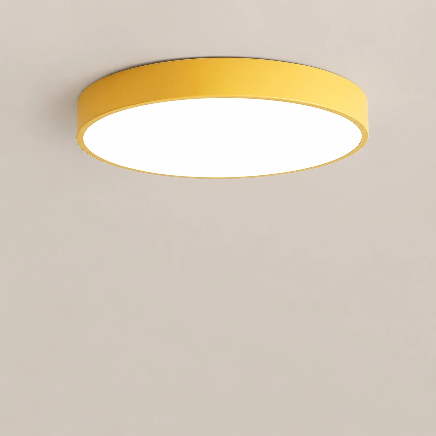 Morandi Ceiling Light Round Flush Mount Yellow/Blue/Green/Pink/Gray Bedroom - Lumpaz