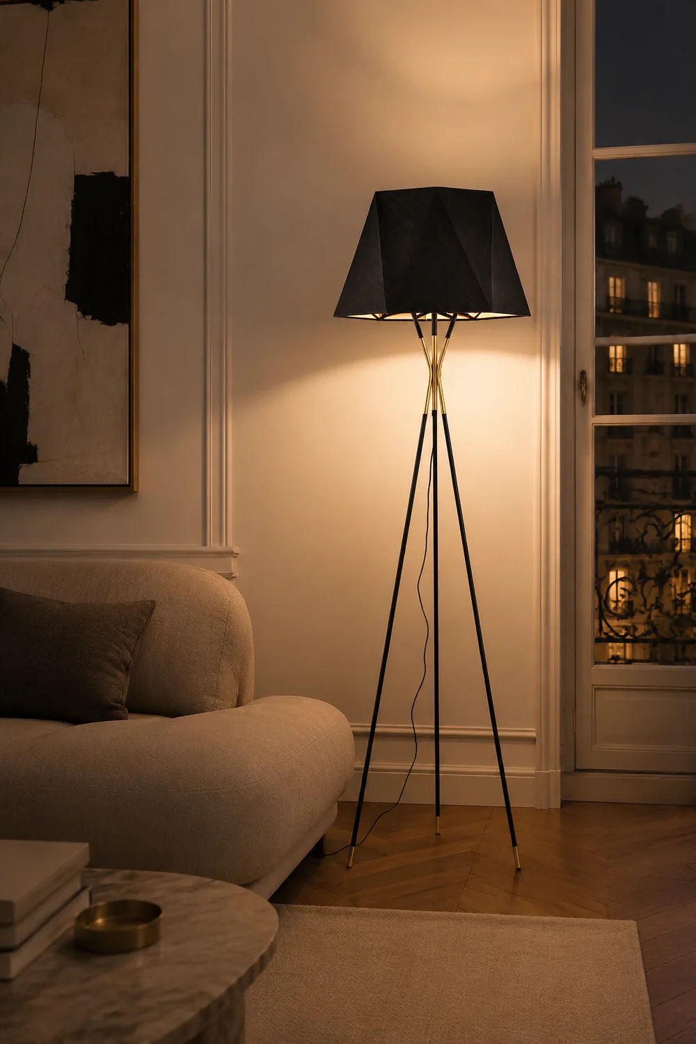 Salgado Minimalist Tripod Floor Lamp - Lumpaz