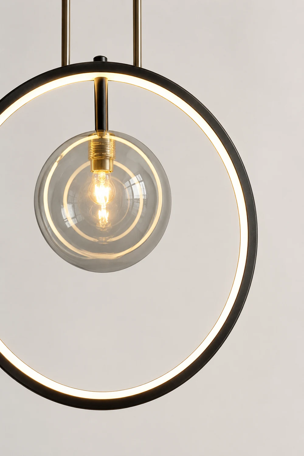 Nordic Glass Bubbles LED Modern Pendant Light For Dining Room - Lumpaz