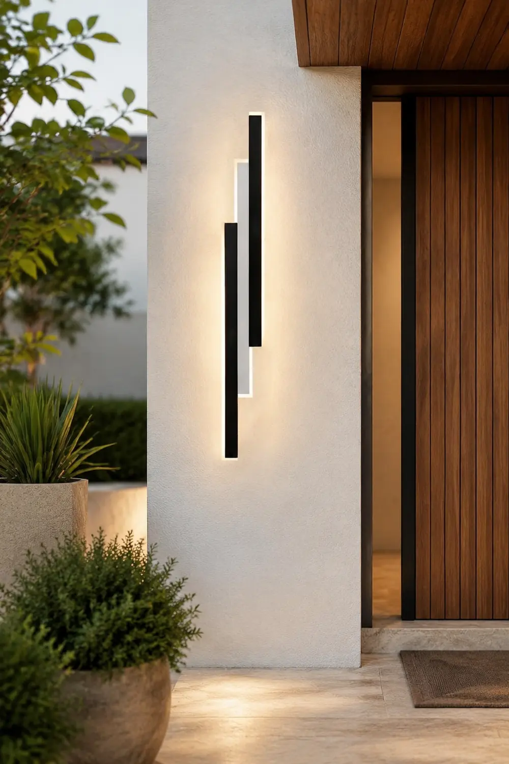 Long Strip LED Modern Outdoor Wall Sconce Lighting - Lumpaz
