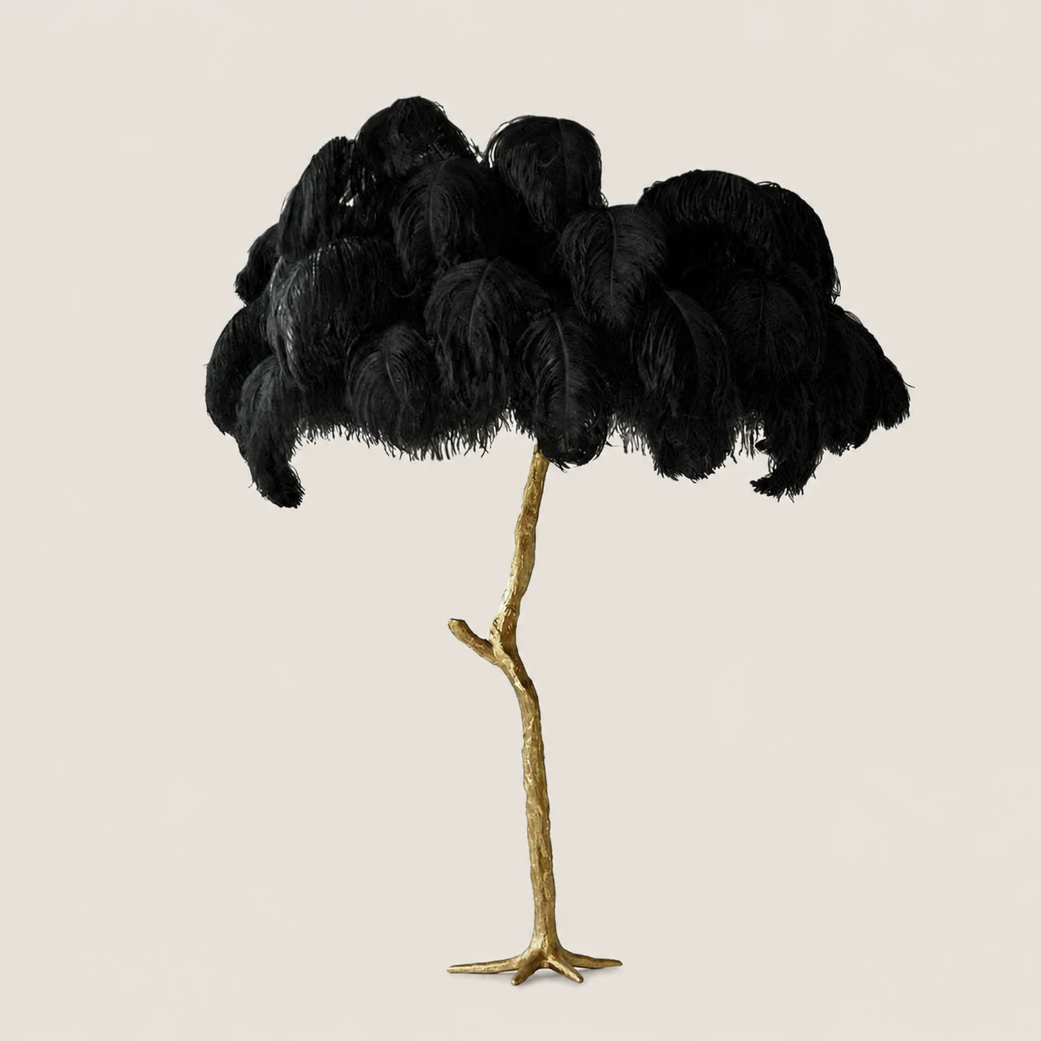 O'Moore Nordic Luxury Unique Ostrich Feather Floor Lamp/Table Lamp - Lumpaz