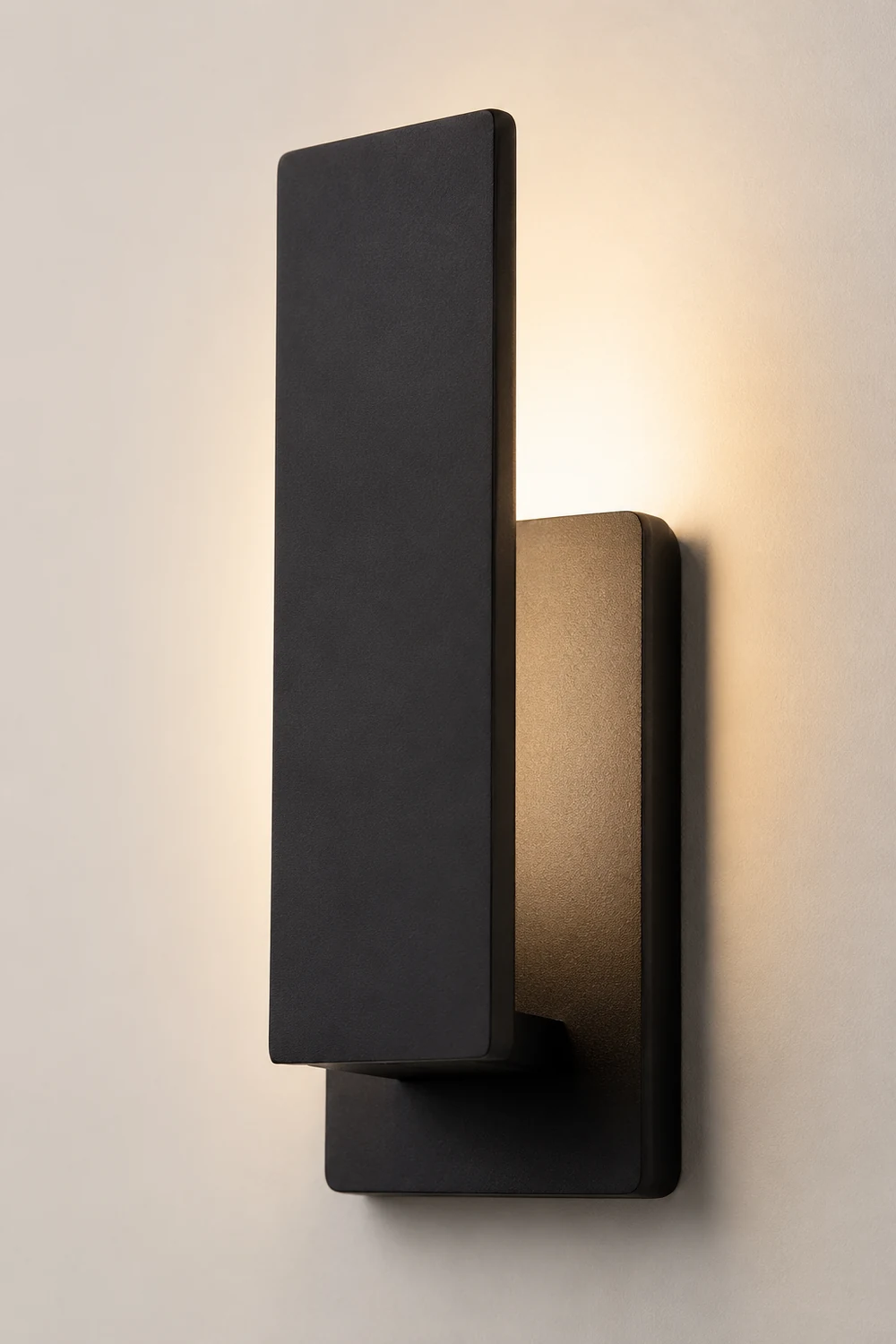 Waterproof Minimalist Aluminum LED Black Modern Outdoor Wall Light - Lumpaz