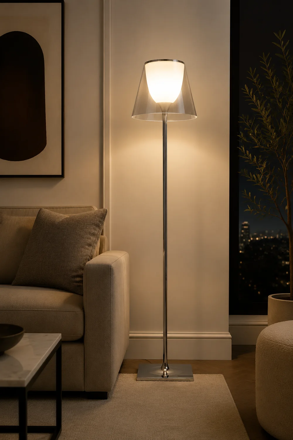 Eryn Dome Modern Metal Floor Lamp - Lumpaz