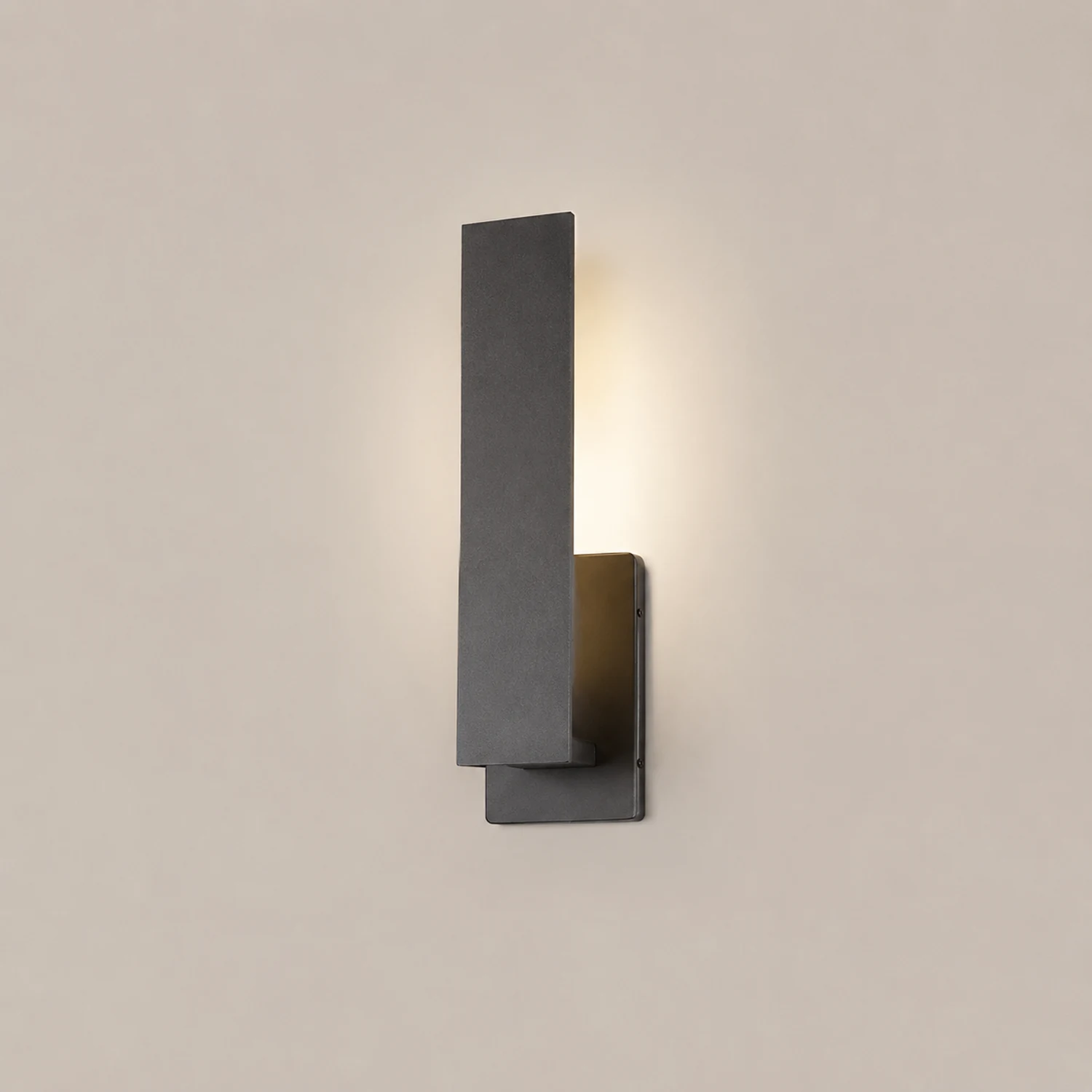 Waterproof Minimalist Aluminum LED Black Modern Outdoor Wall Light - Lumpaz