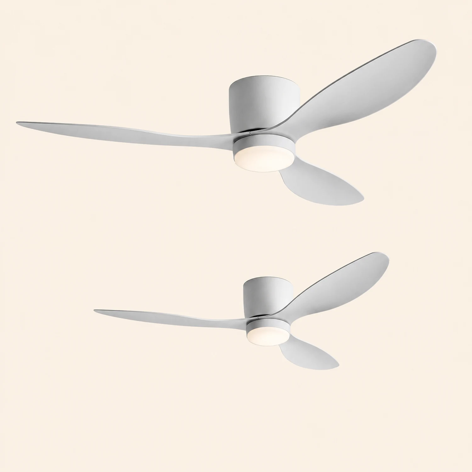 Walters 3-Blade Ceiling Fan with Light, 2 Color, DIA 45.2'' - Lumpaz