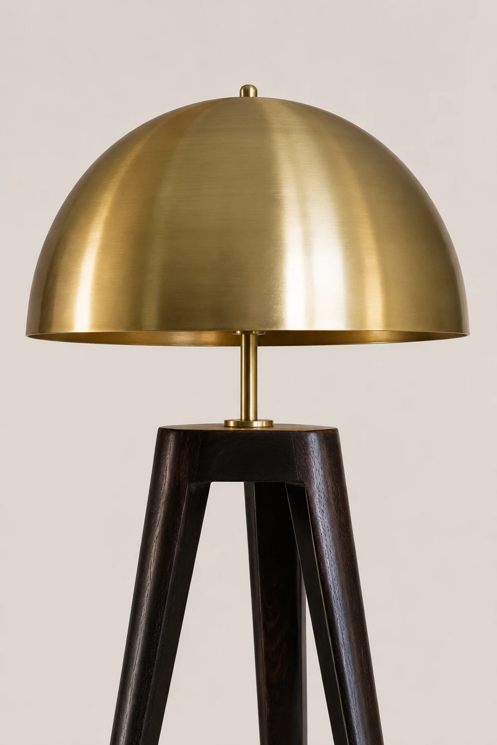 Carins Modern Metal Tripod Floor Lamp, Black/Gold - Lumpaz