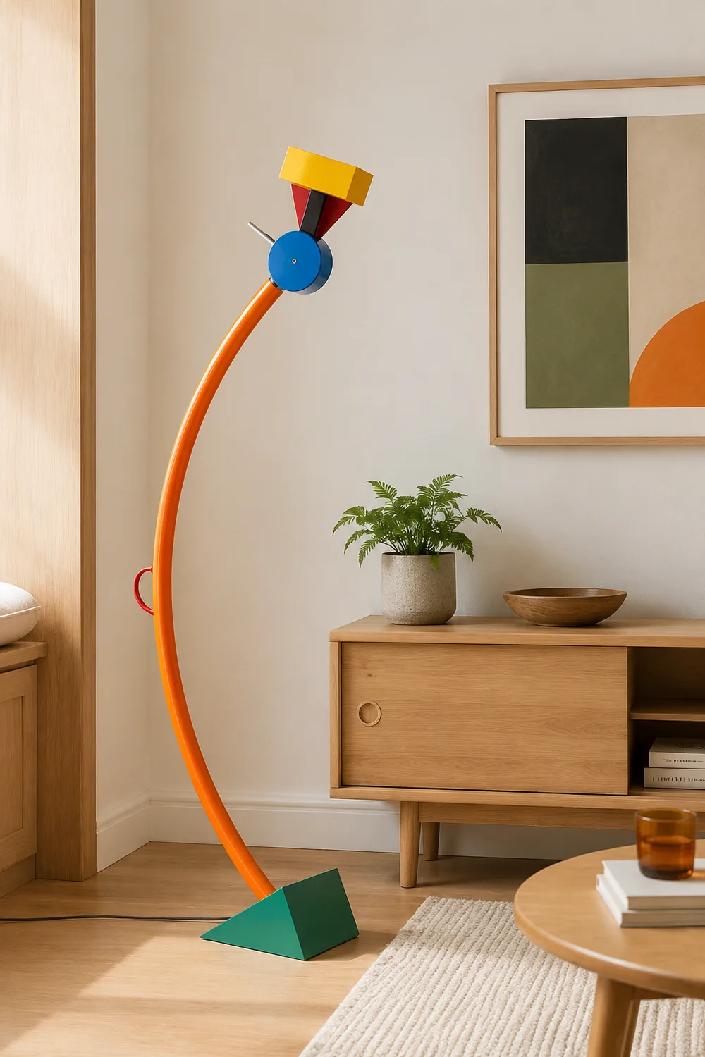 Morandi Colorful Lego Style Floor Lamp, Metal, Living Room - Lumpaz