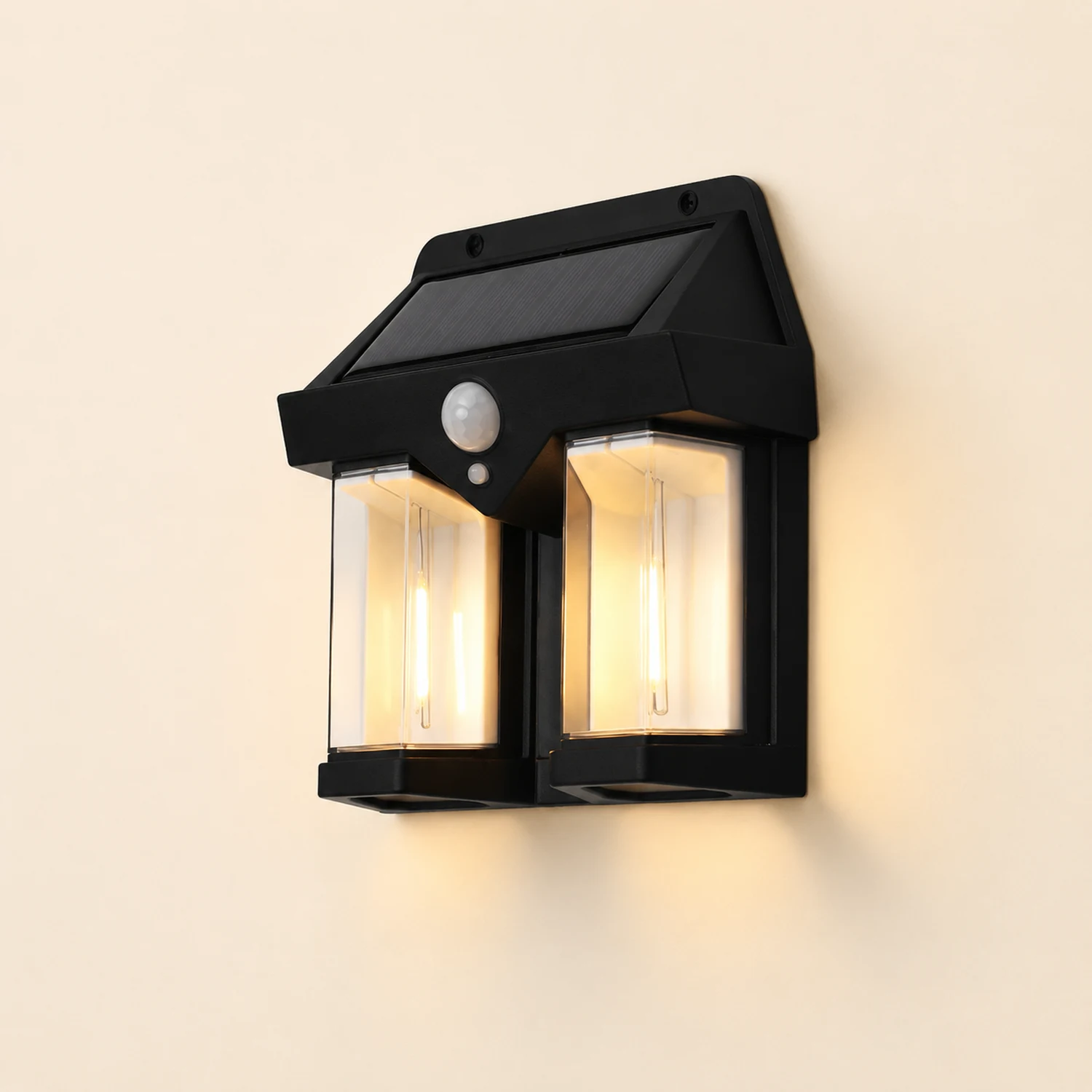 Waterproof Tungsten Bulb Intelligent Three Modes Modern Solar Wall Lights - Lumpaz