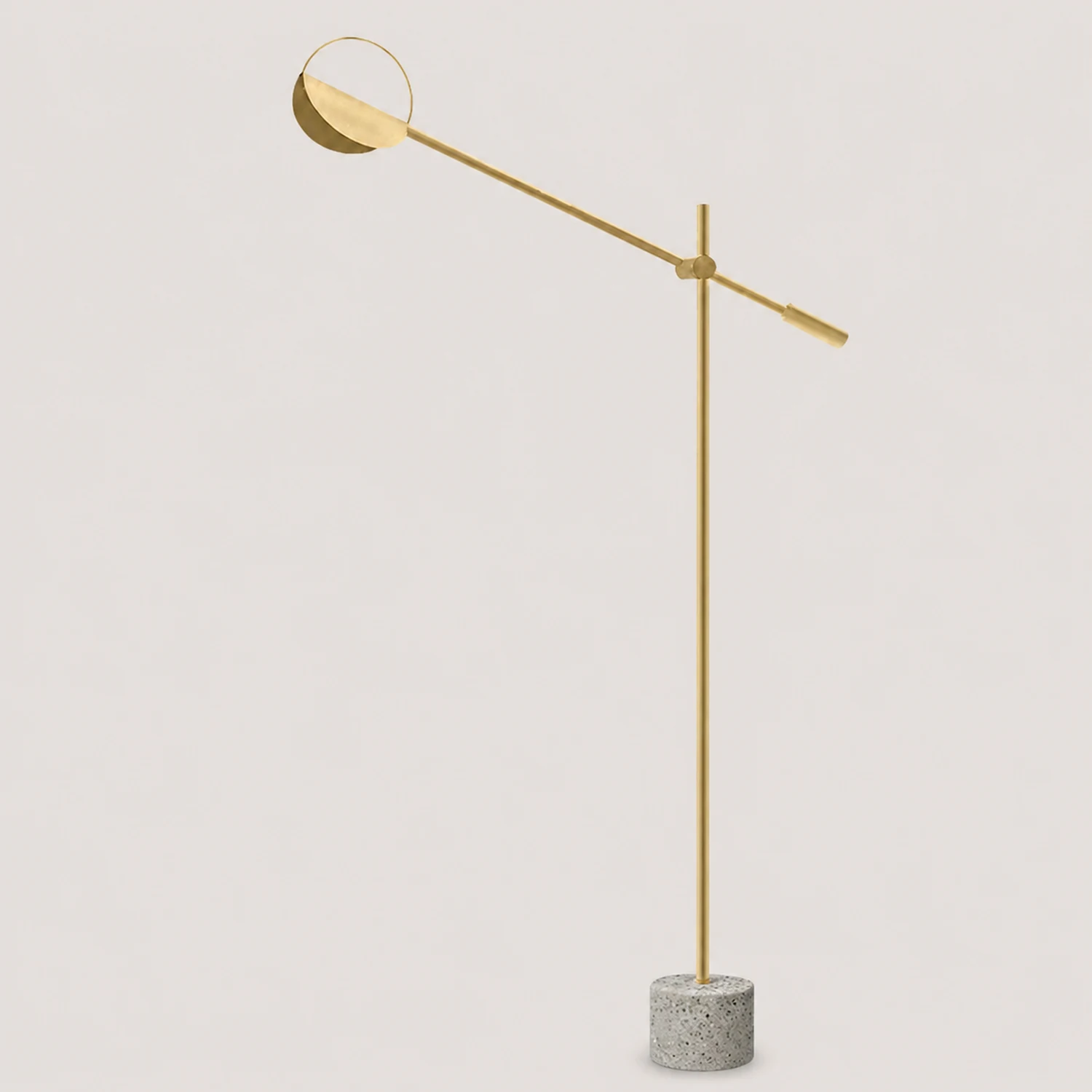 Salgado Nordic Modern Minimalist Floor Lamp, Black/Gold - Lumpaz