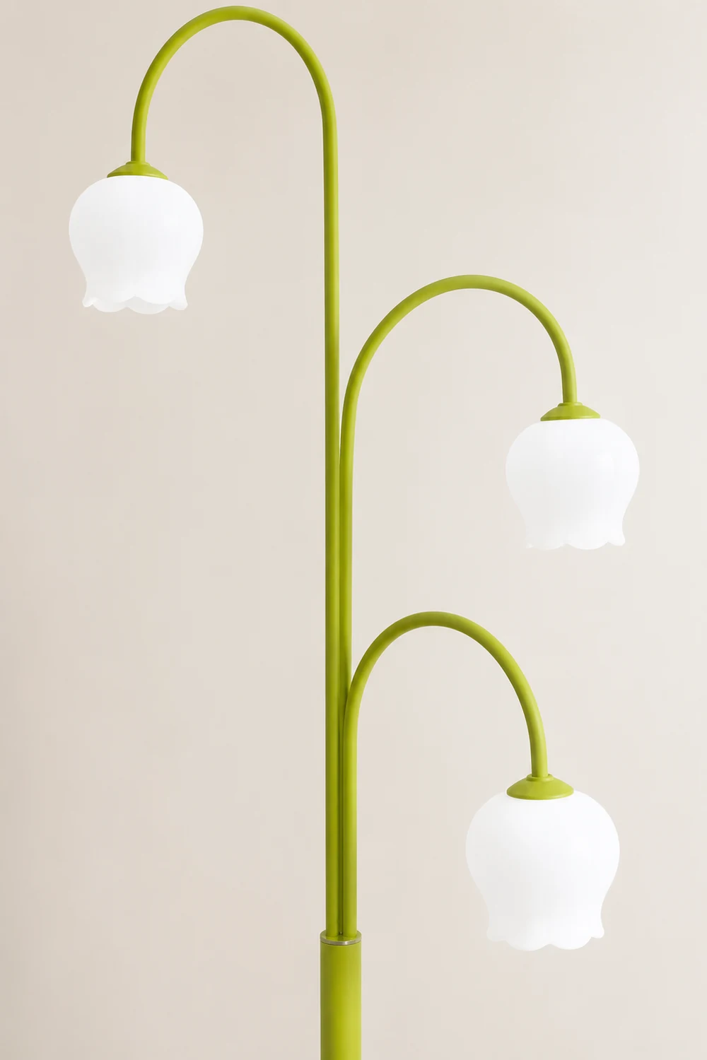 Lily Art Deco Dome Metal Glass Floor Lamp - Lumpaz
